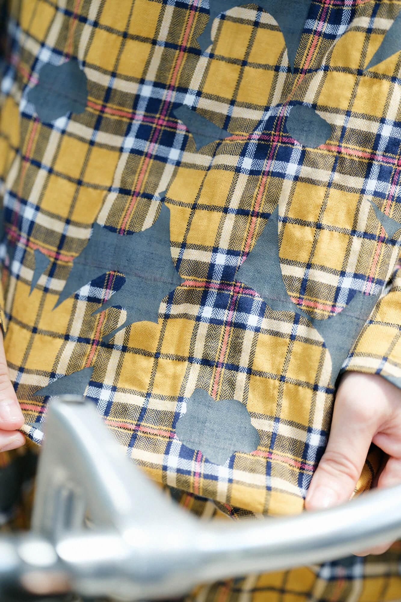 人字节检查H.N.骑自行车连衣裙/ohreka