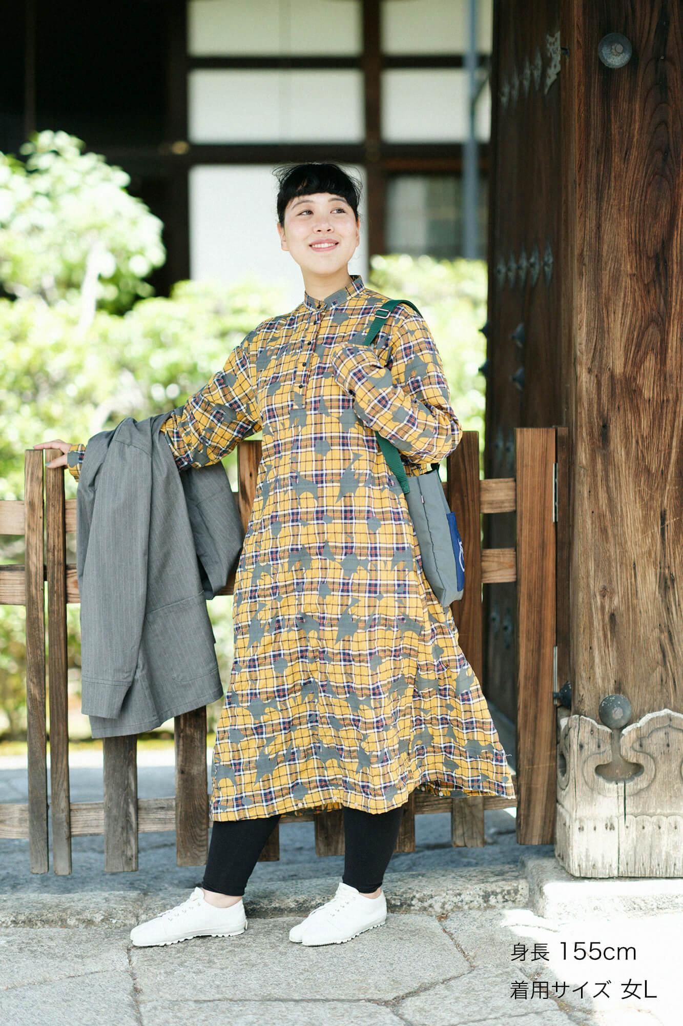 人字节检查H.N.骑自行车连衣裙/ohreka