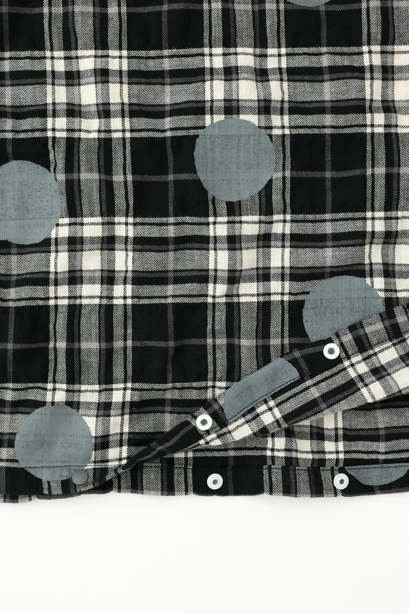 人字形織格紋H.N.BIKE連身裙/圓點 間疏