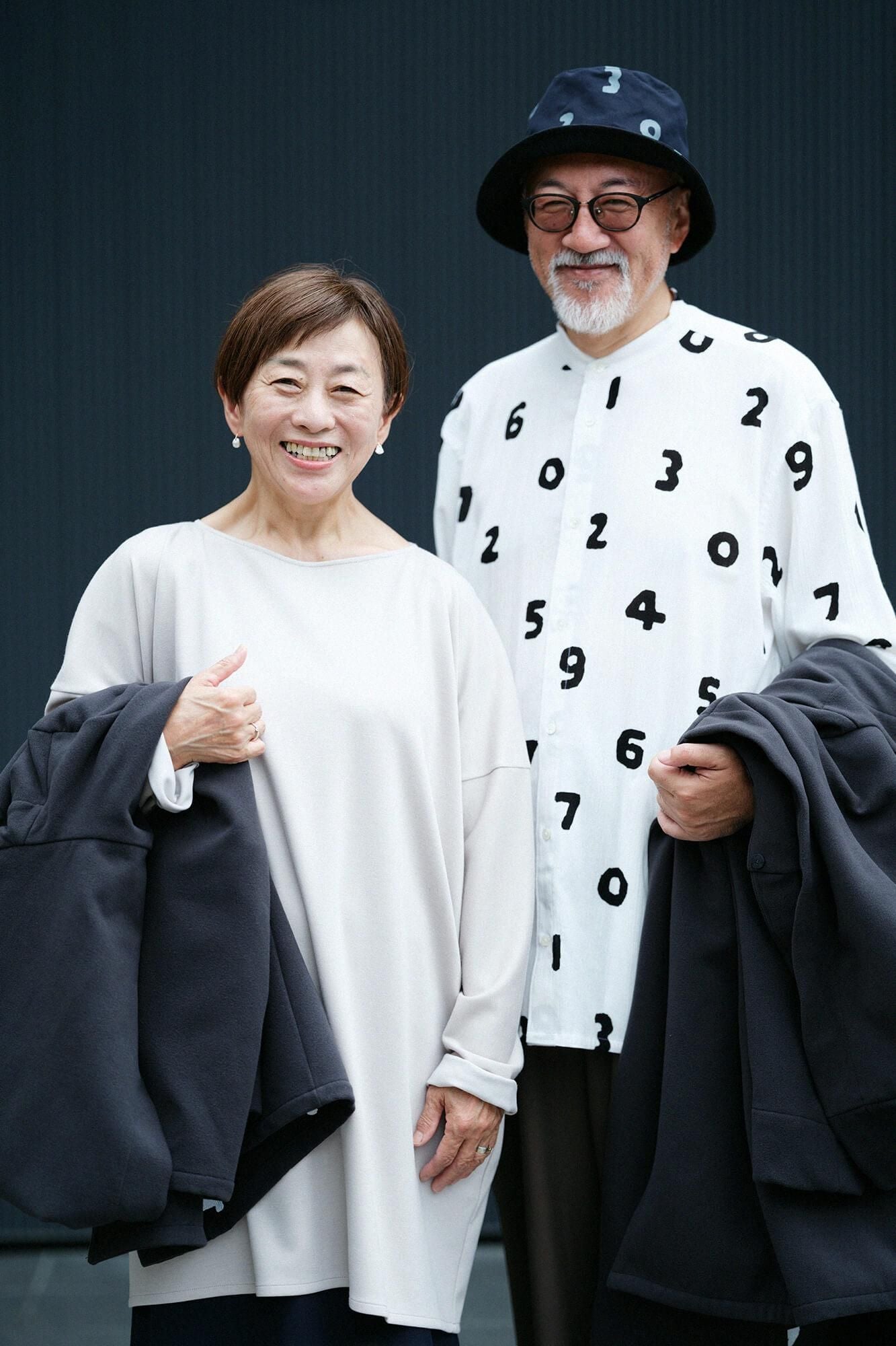 Pontiloma-L/A-Tunika mit U-Boot-Ausschnitt aus Wollmischung/Grauweiß