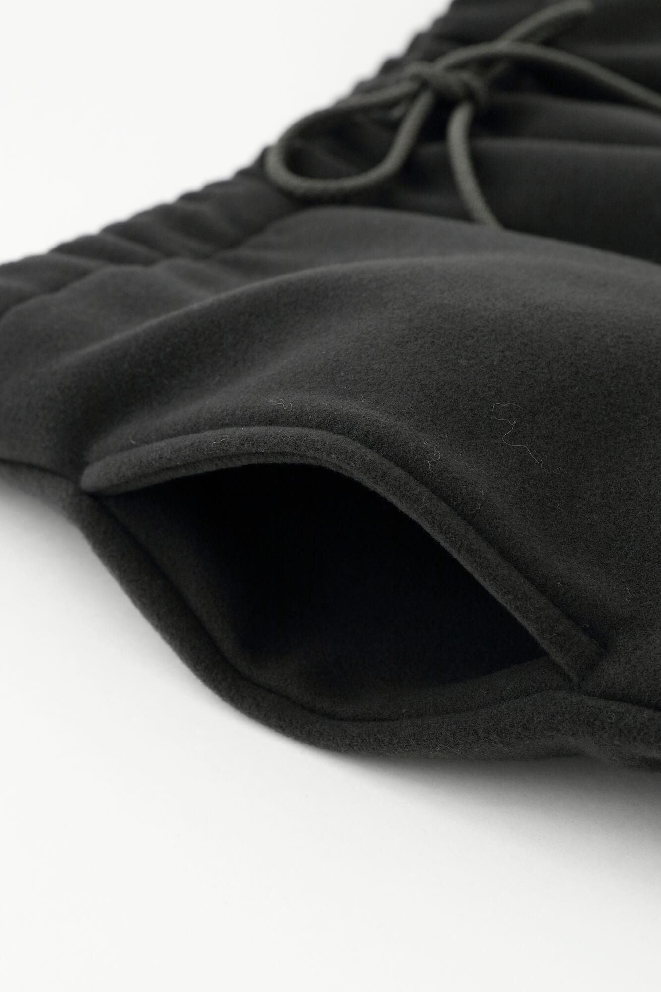 Melton Easy Tapered Pants / Dark Grey