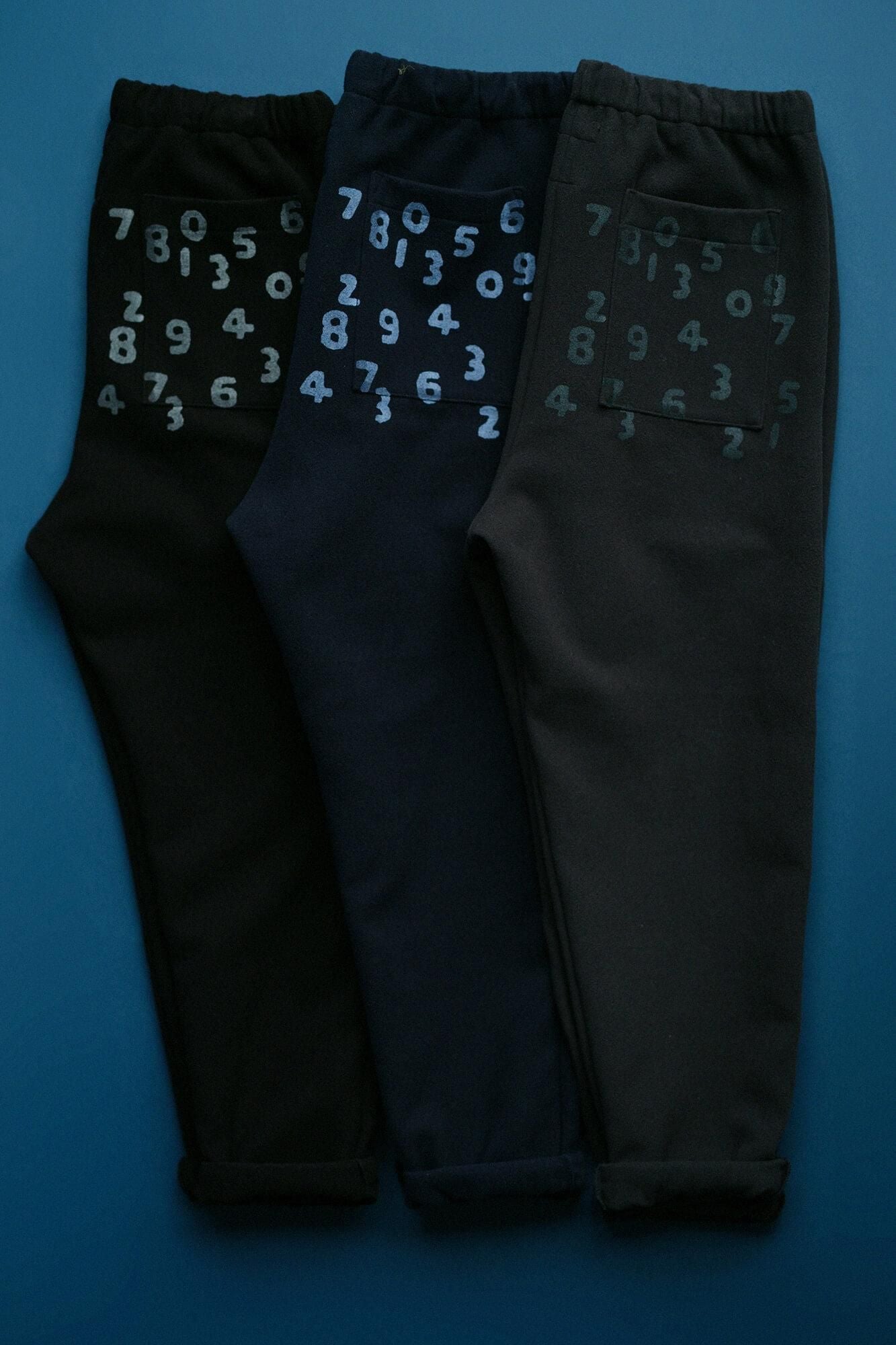 Melton Easy Tapered Pants / Dark Grey