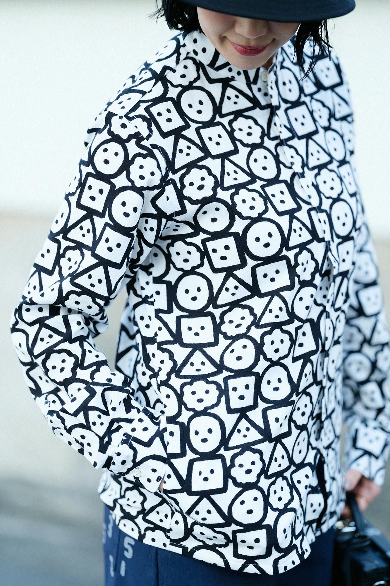 高島縮棉 20/20 立領長袖襯衫 sp/大家