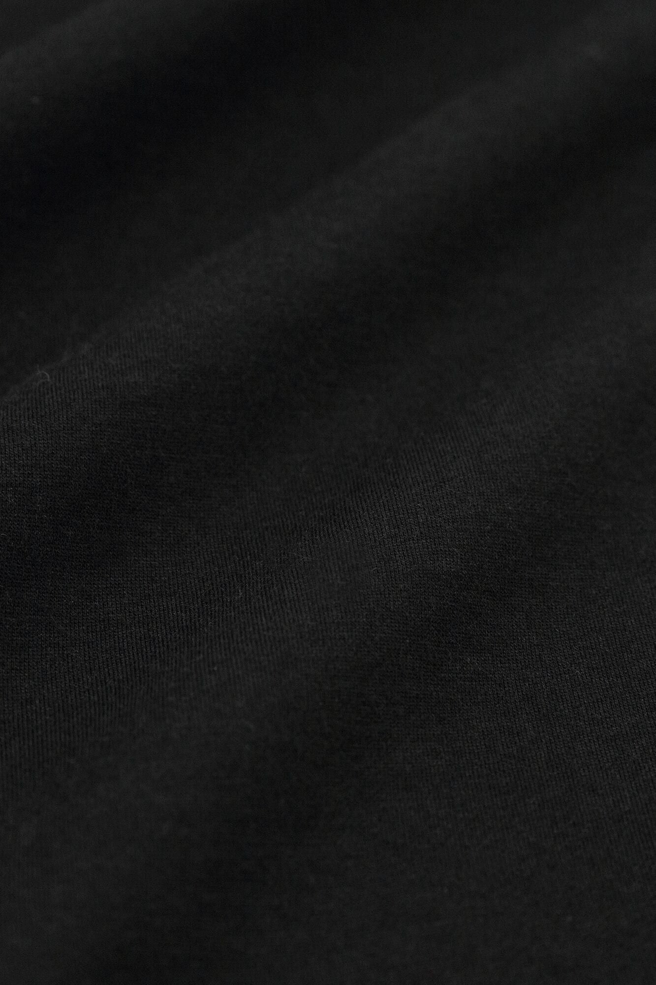 Extra lange L/S-Tunika aus Baumwolle mit U-Boot-Ausschnitt/Nassfarbe