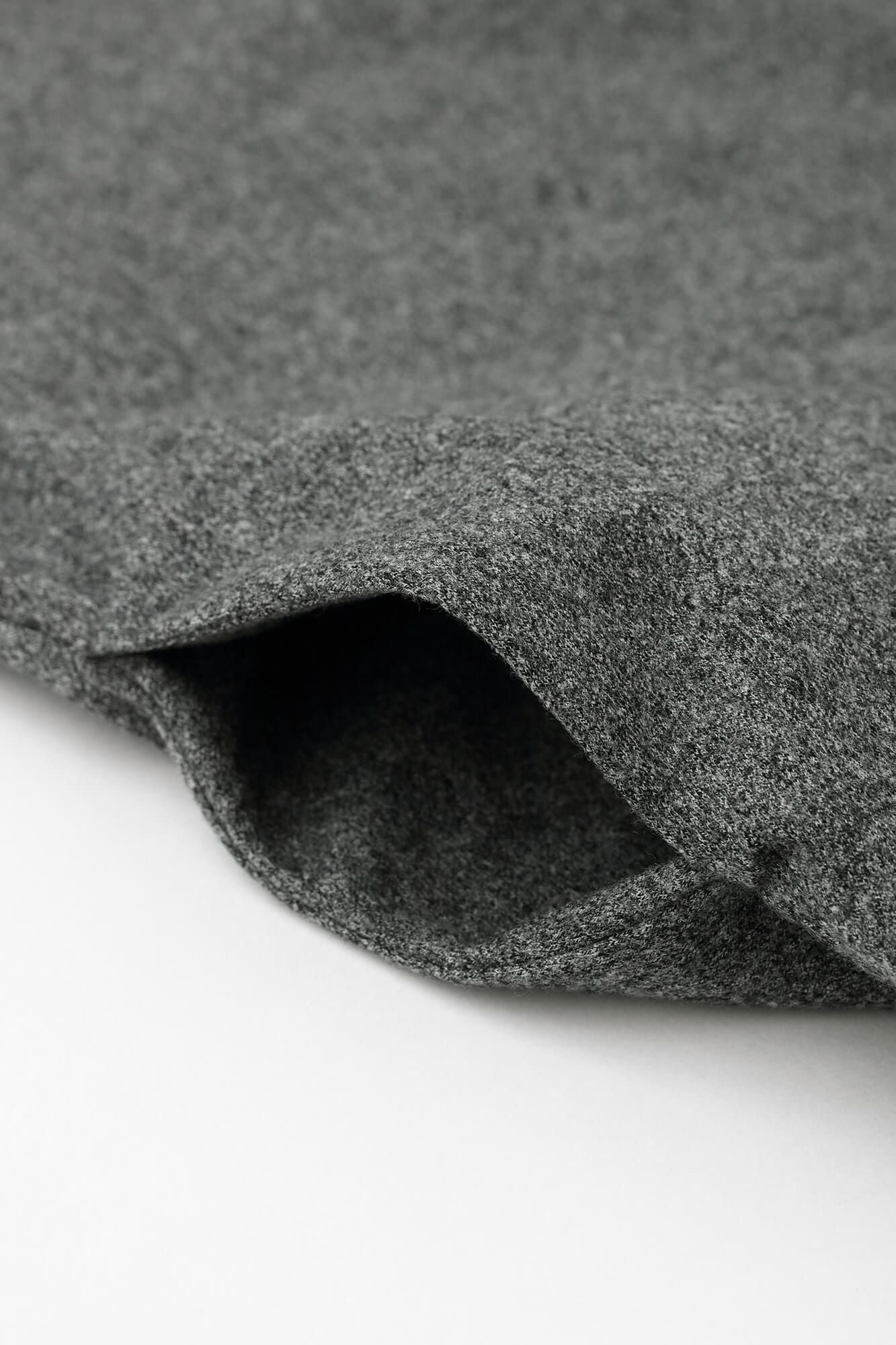 Super 100's 羊毛V領輕型外套/灰墨色