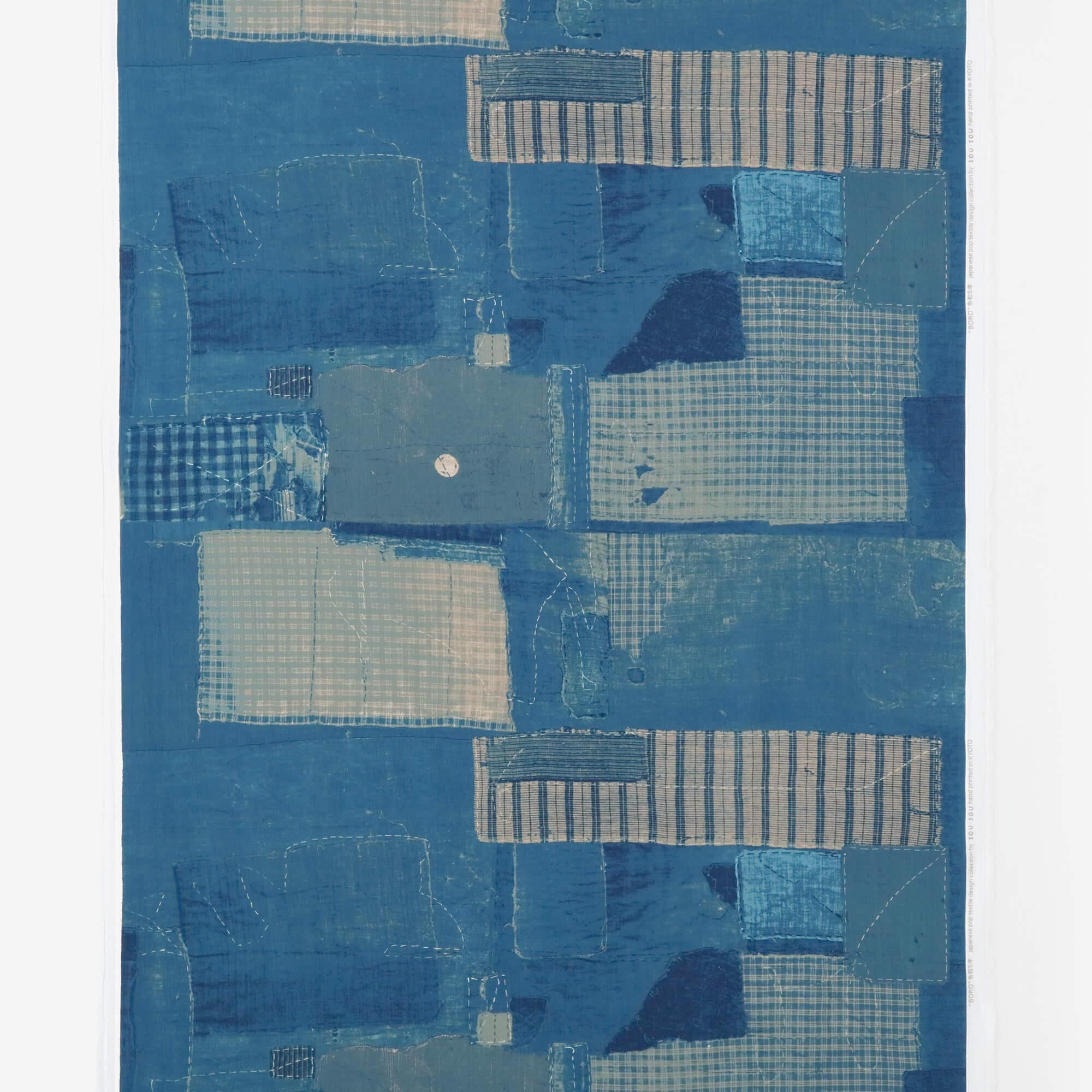 Textile(Chizimi cotton Sakao Orimono)/BORO<50cm>