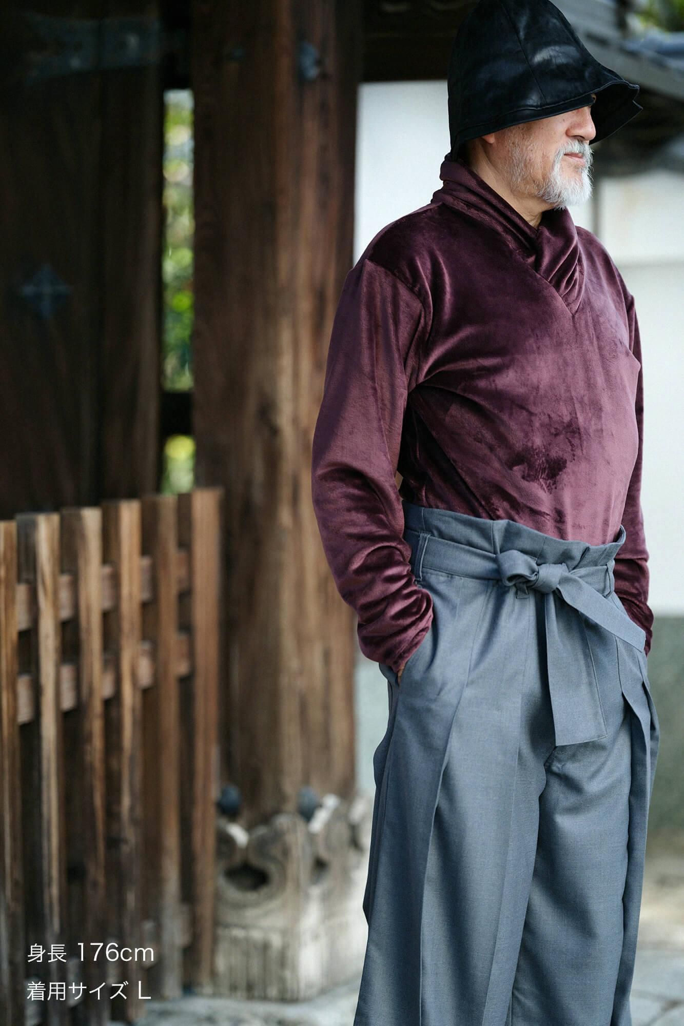 【net限定】ボンバーヒート(R) 天鵞絨編(びろうどあみ) 衿巻ジバン/黒鳶(くろとび)