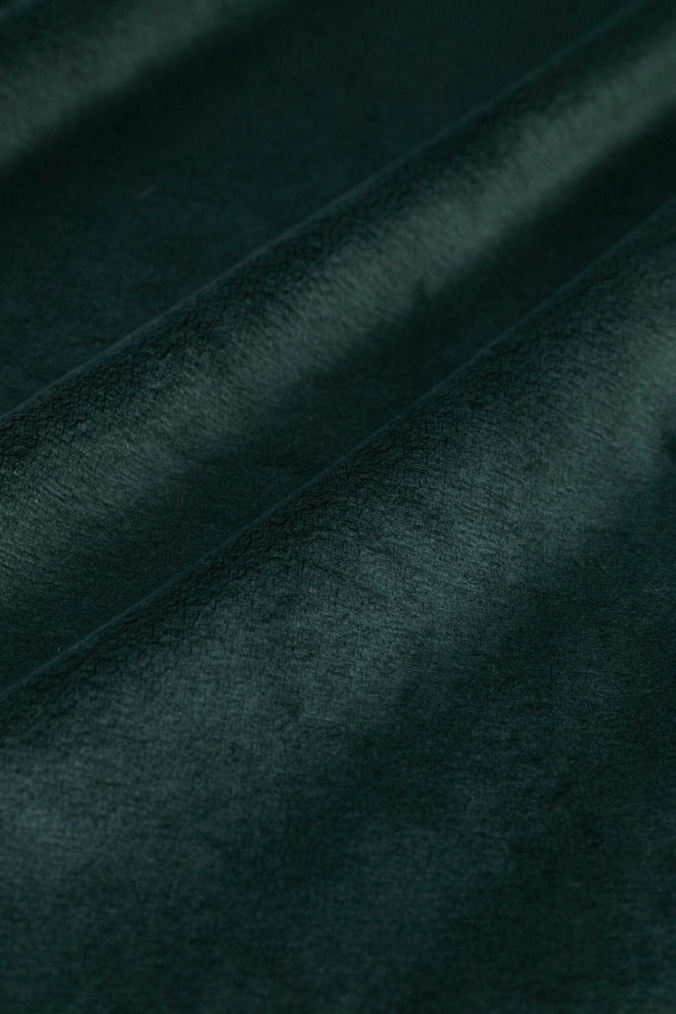 Bomber Heat (R) Velvet Knit Turtle Neck Shirt / Dark Green