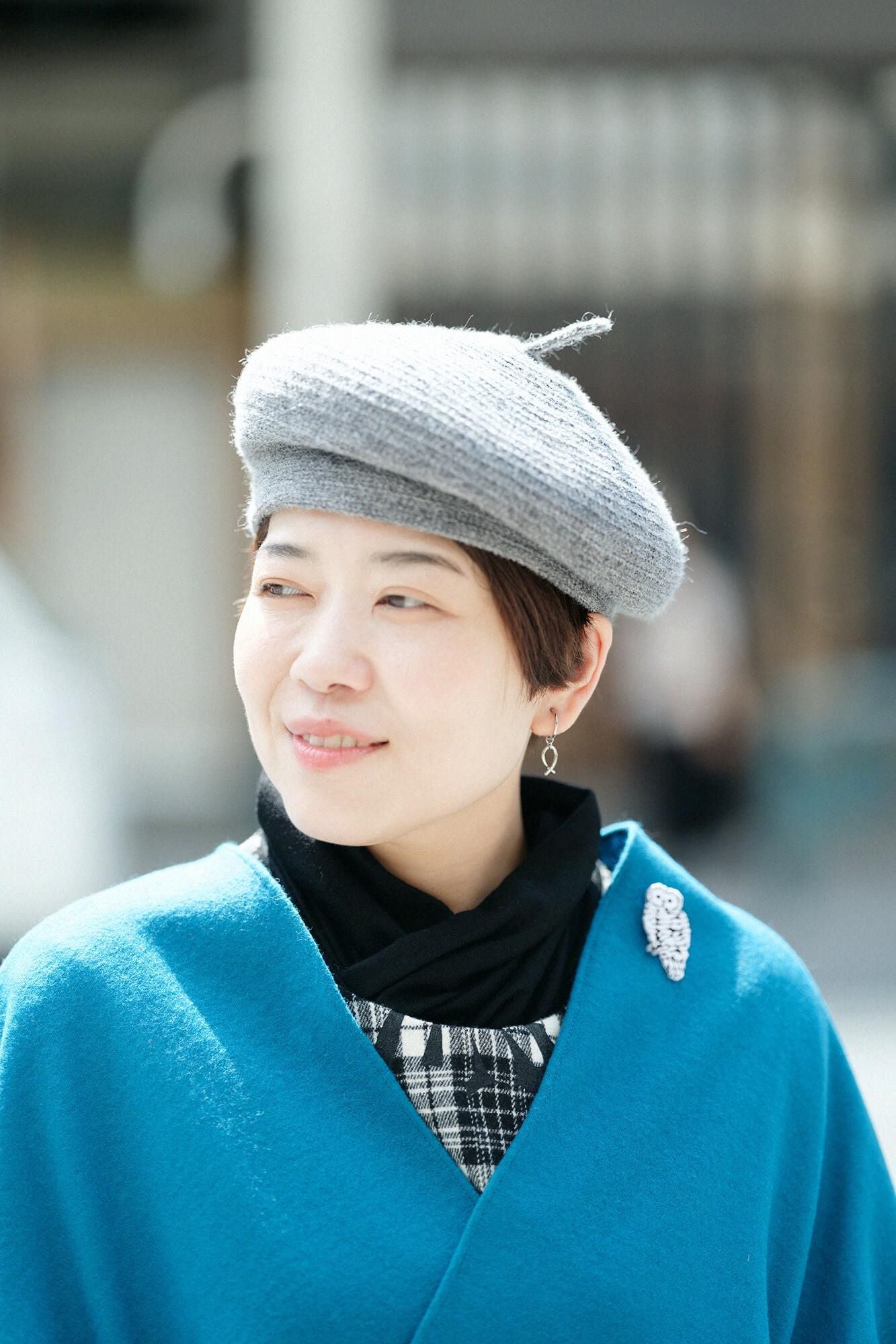 Stickereidekoration/Eule in nasser Farbe