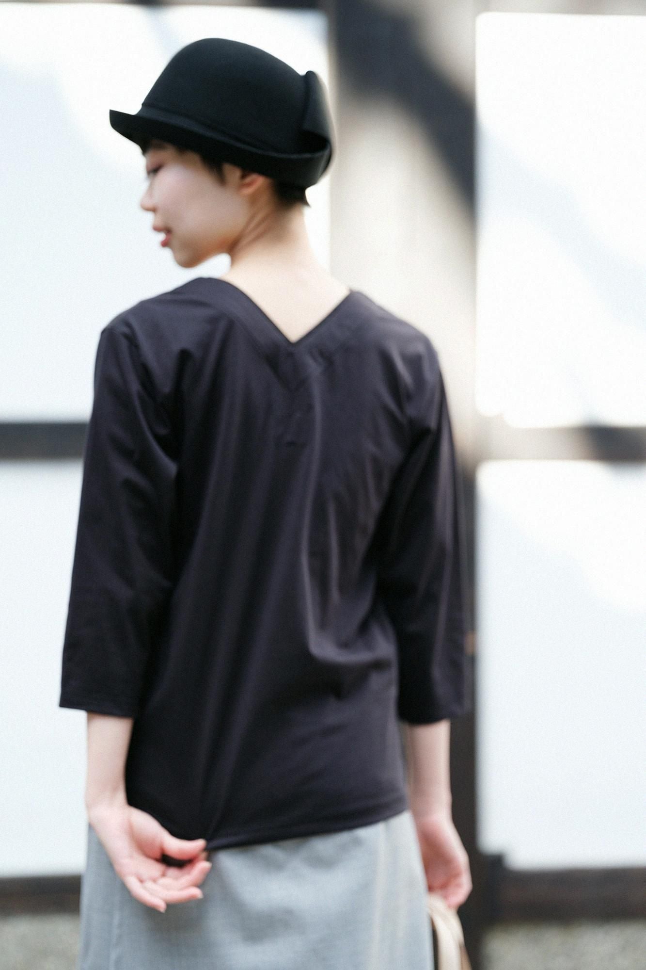 110 쌍 쵸쵸멘(못 쓰게 하다)누키 항에리 지반 7부/검은색