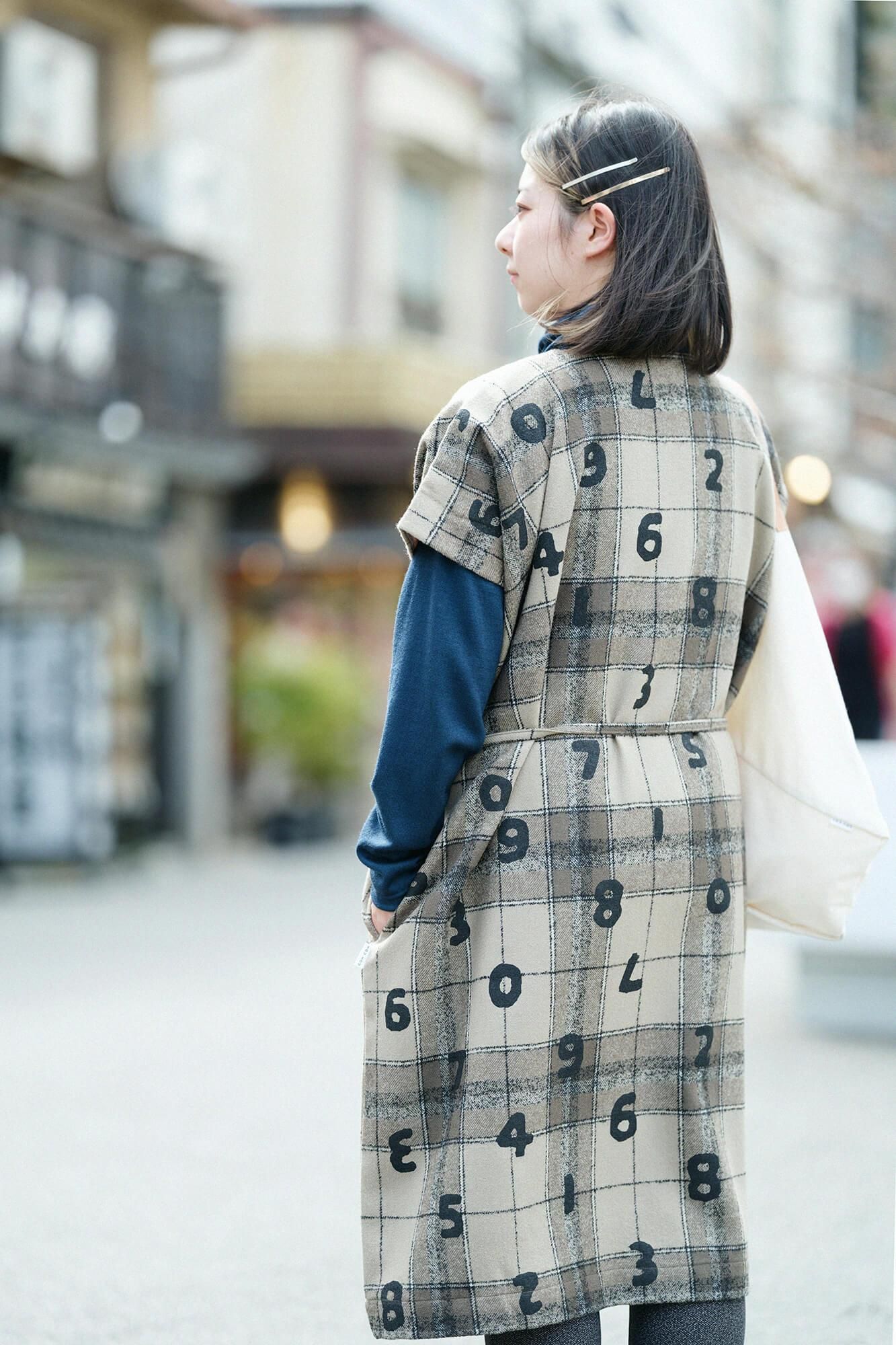 【online한정】소모 코우시오리 직사각형 원피스(Chohokei)/SO-SU-U거꾸로와 여백 아쿠 이로