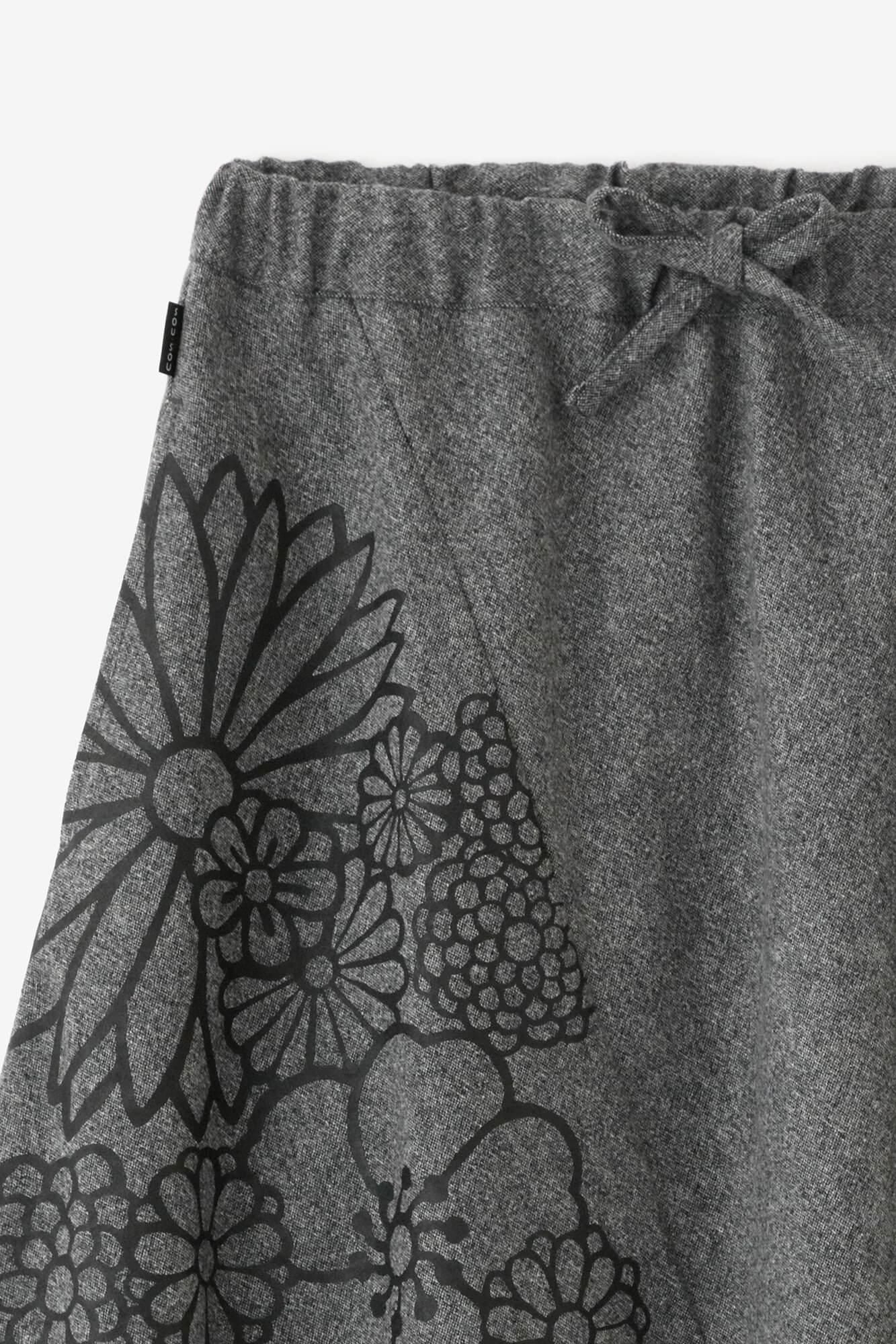 梳毛 富士(飛鼠褲)2.0/淡灰色×金襴緞子