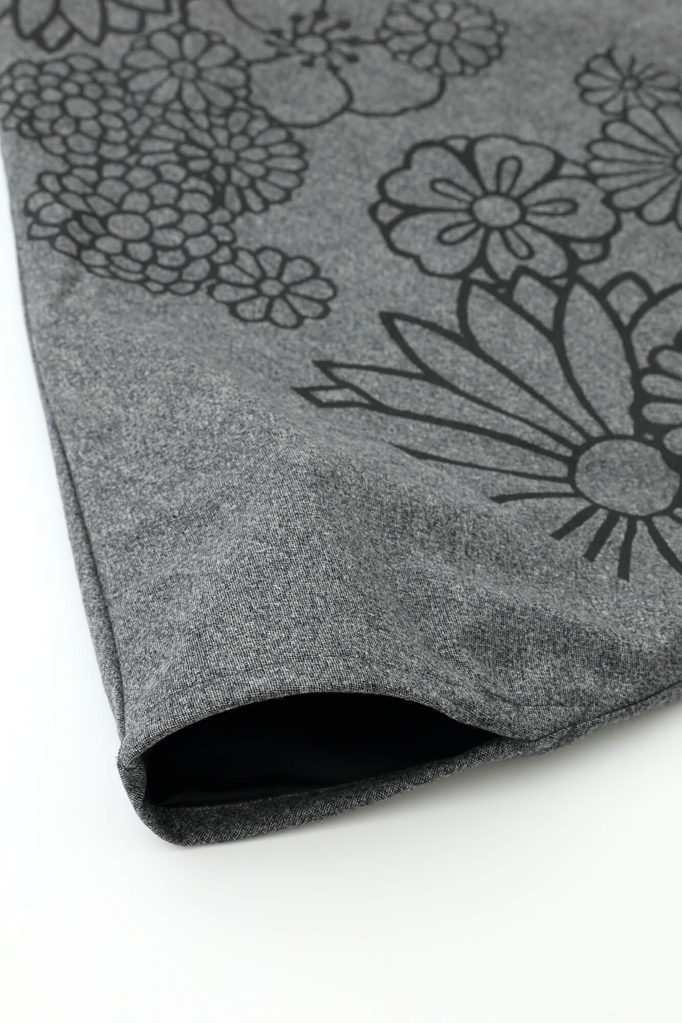 梳毛 富士(飛鼠褲)2.0/淡灰色×金襴緞子