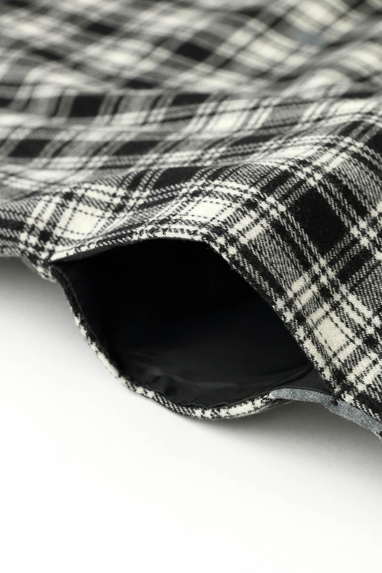 Combed Yarn Lattice Weave Square Top Shoulder Line / Floral Breeze from Mountain and Blank