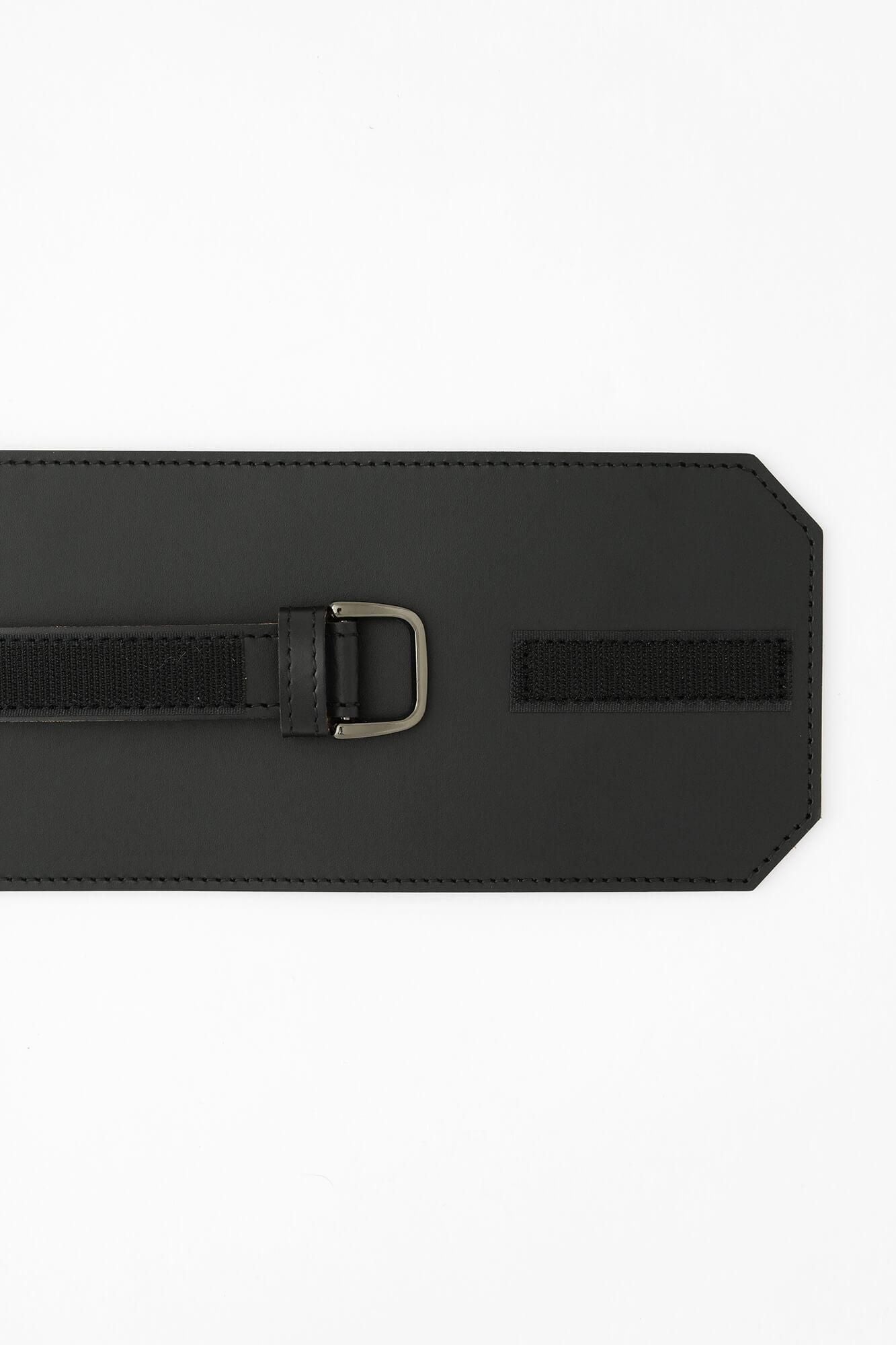 皮革和服腰帶/黑色 2