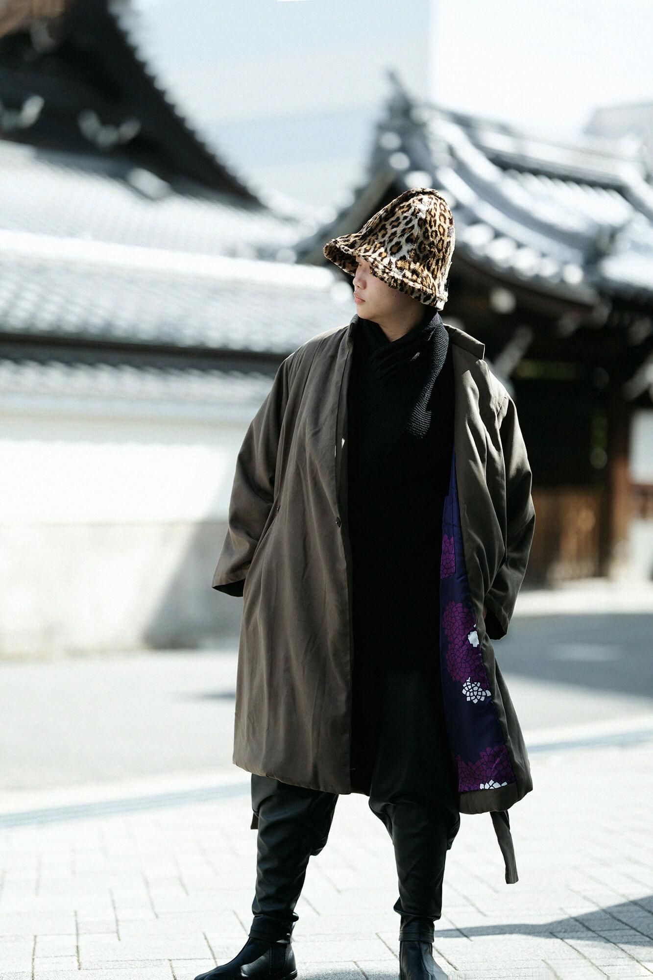 人造皮毛 一条笠帽 錣/豹紋