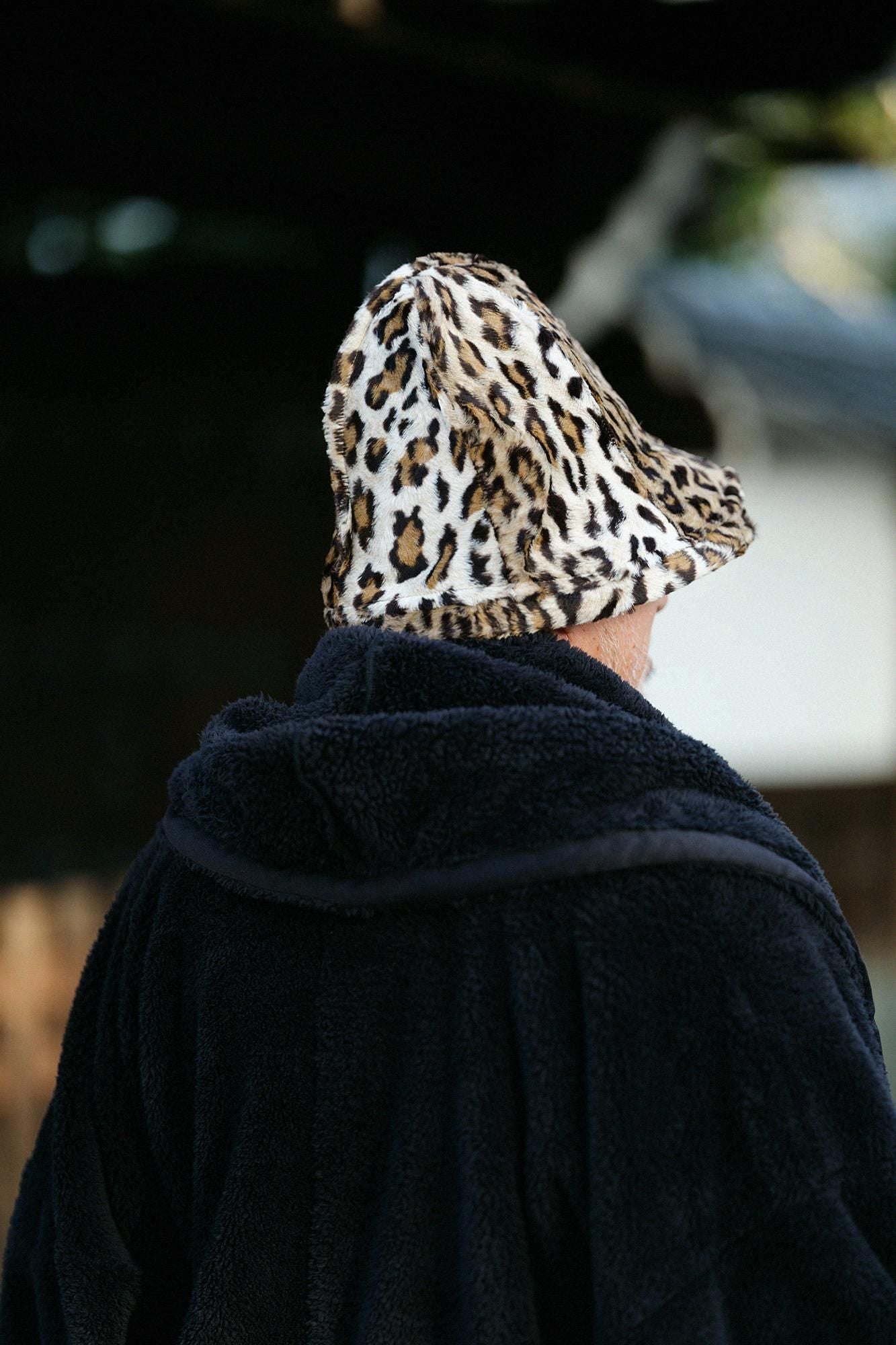 人造皮毛 一条笠帽 錣/豹紋