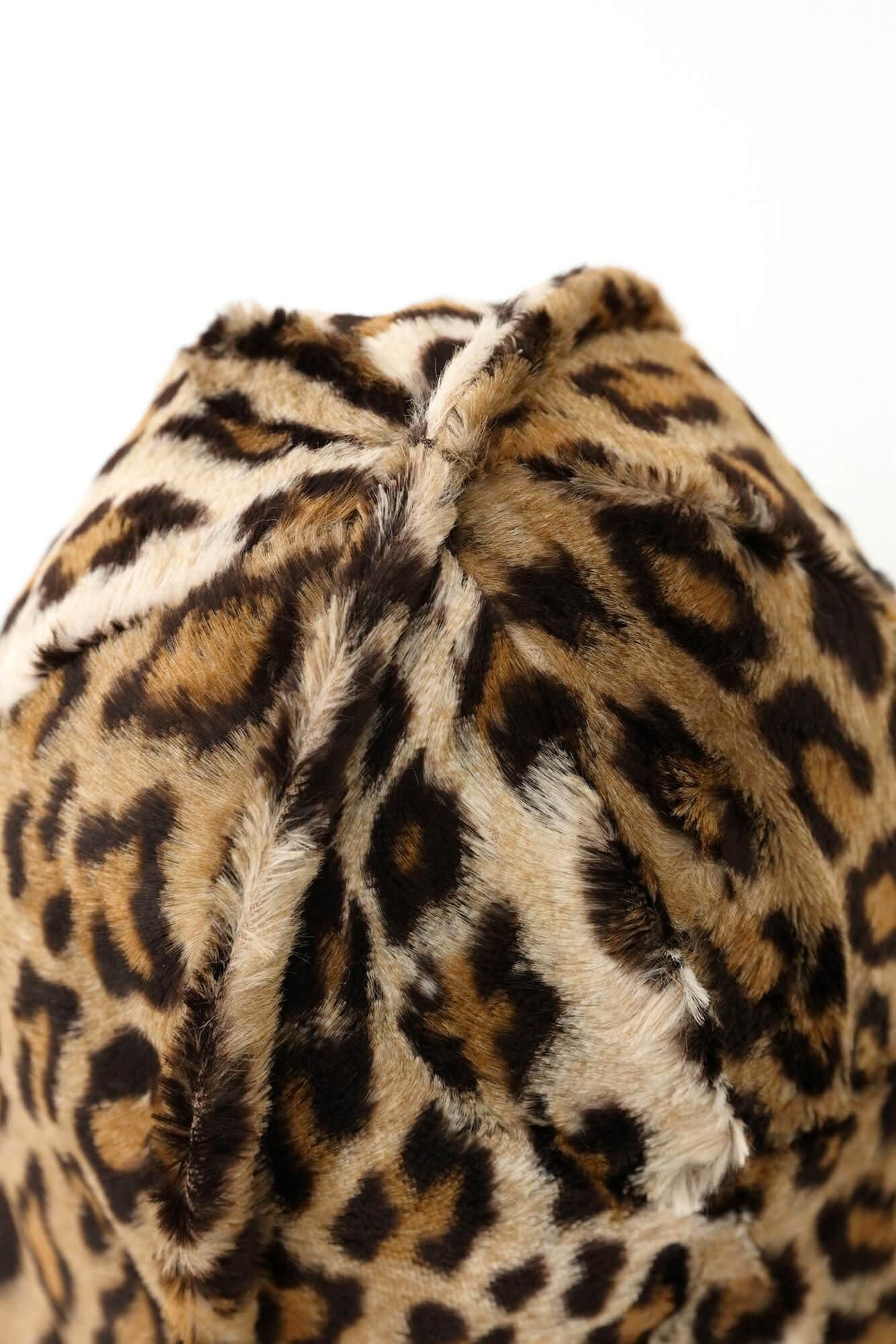 人造皮毛 一条笠帽 錣/豹紋