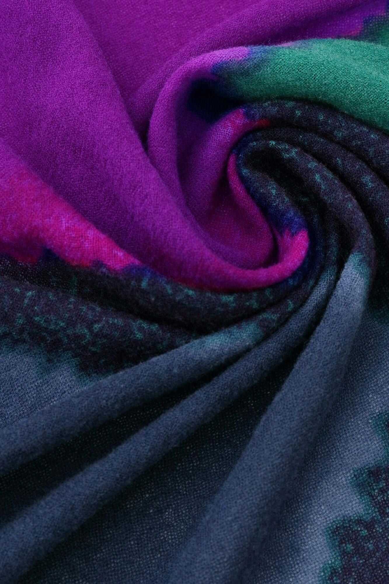 SOU・SOU×Hinata Hatae Scarf / Light Blue×Iris Color