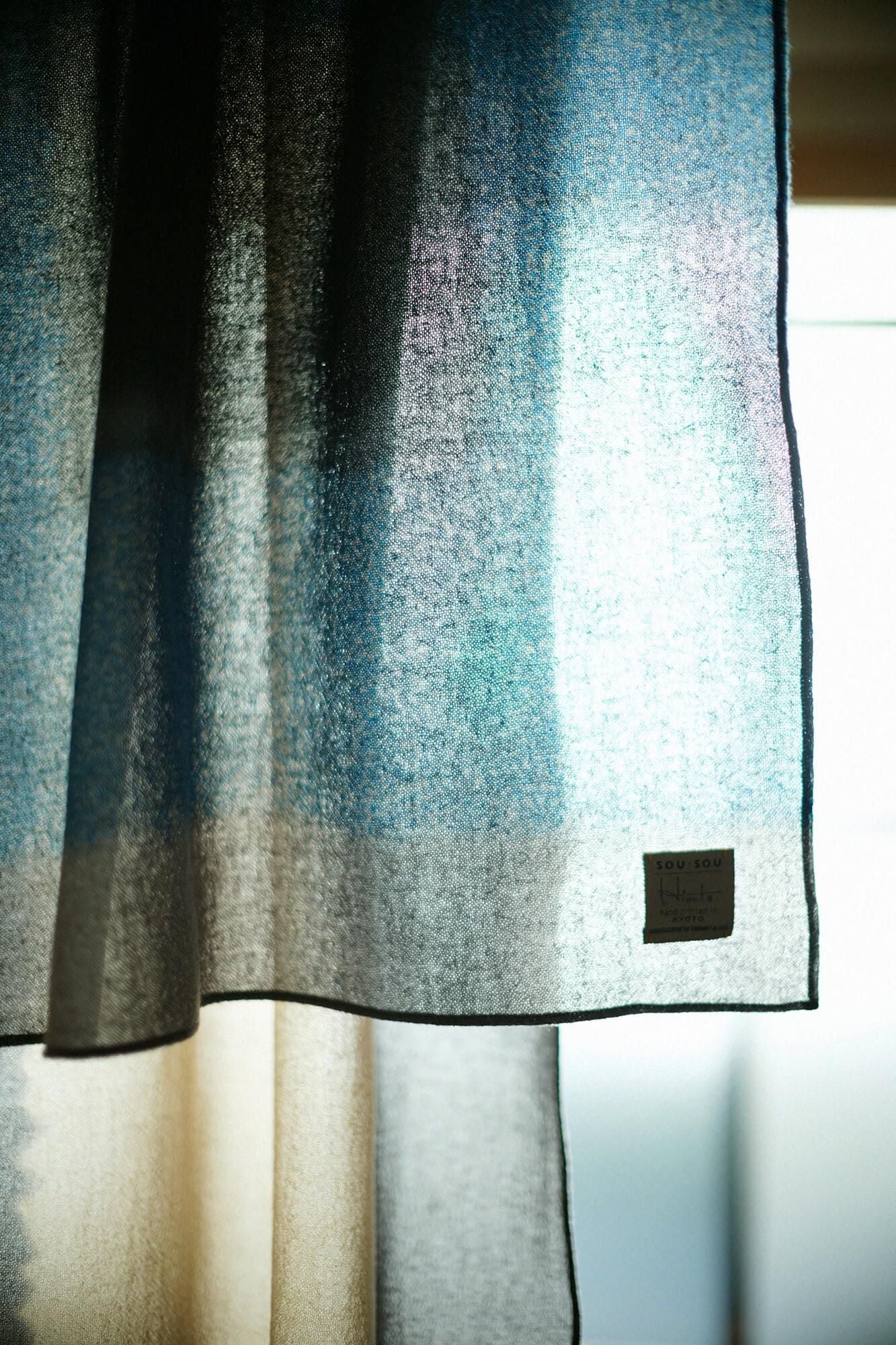 SOU・SOU×Hinata Hatae Scarf / Black Green×Beidge