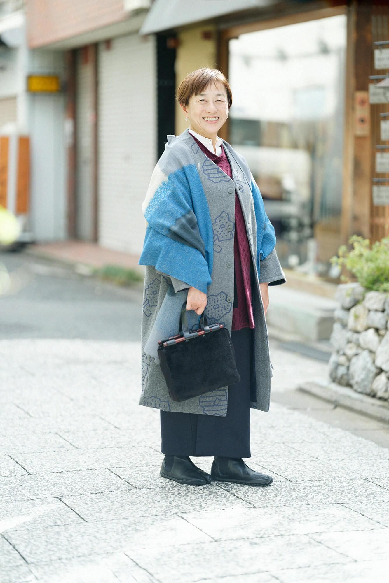 SOU・SOU×Hinata Hatae Scarf / Black Green×Beidge