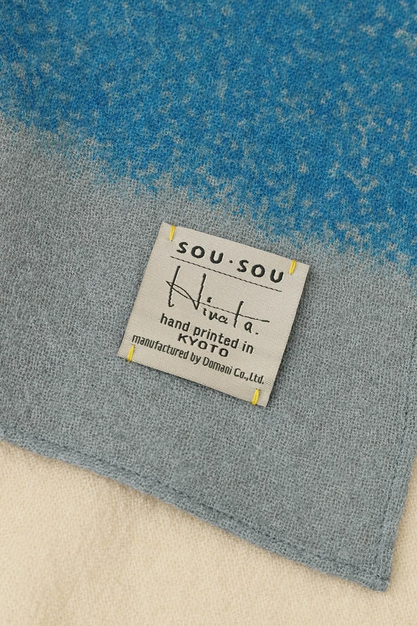 SOU・SOU×Hinata Hatae Scarf / Black Green×Beidge