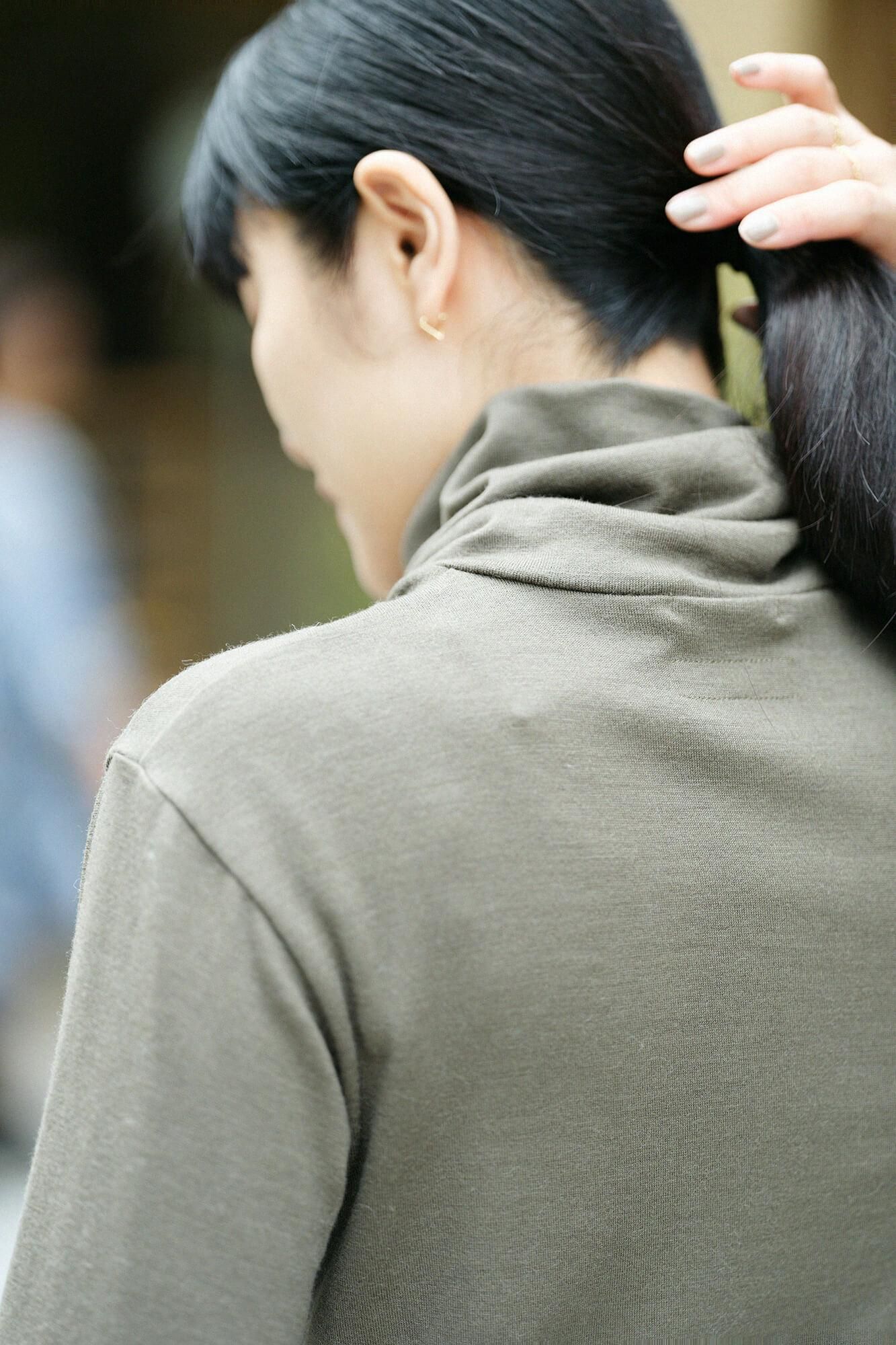 【预订】可水洗羊毛平纹针织领巾/柳竹茶(*预计11月25日左右发货)