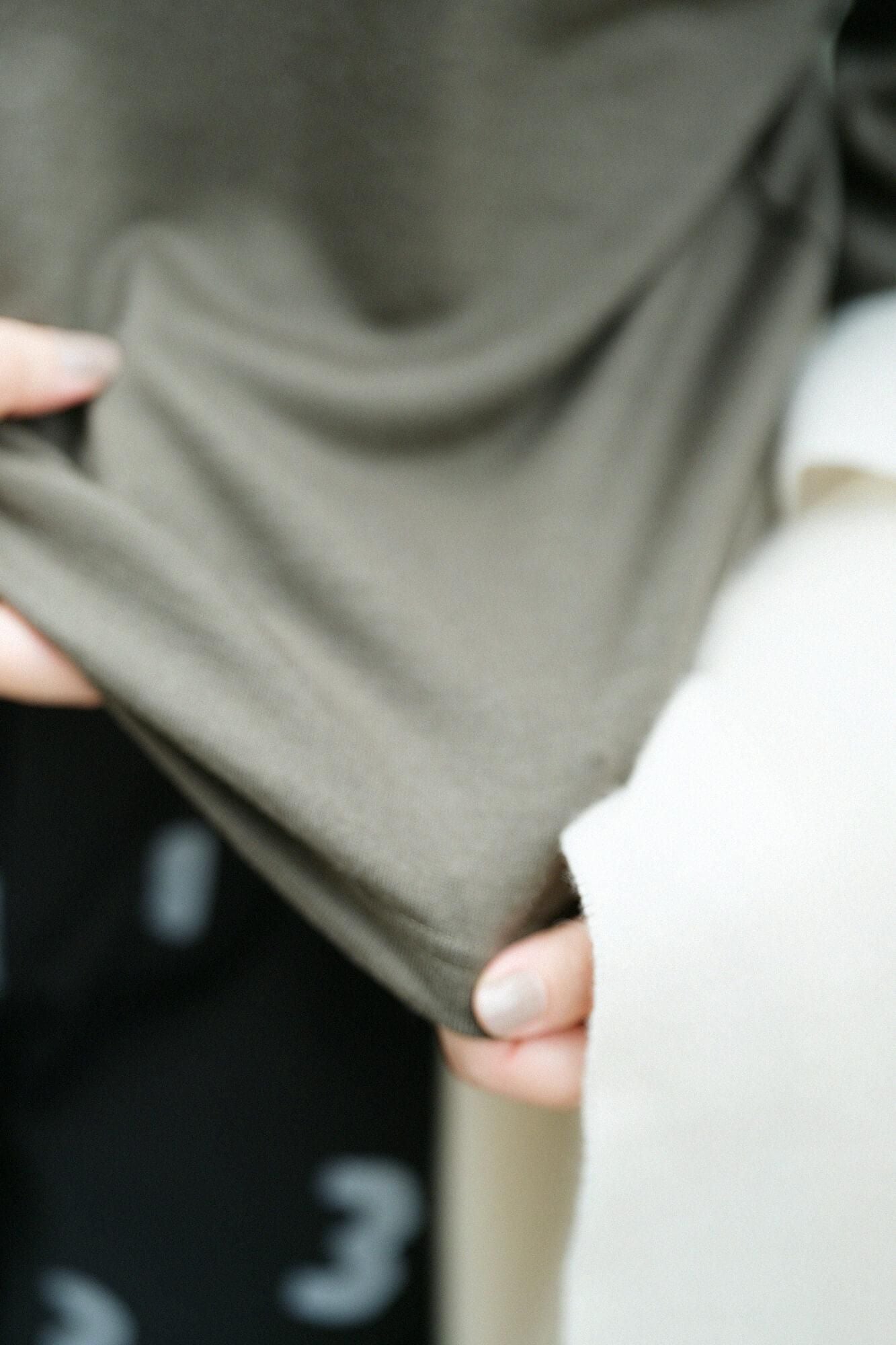 【预订】可水洗羊毛平纹针织领巾/柳竹茶(*预计11月25日左右发货)