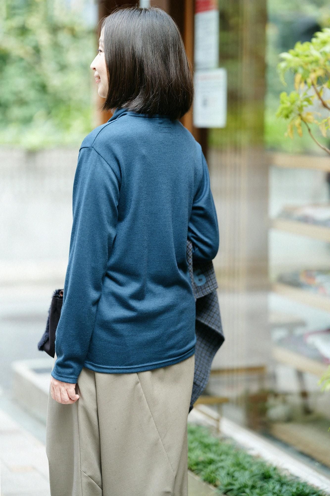 【预订】可水洗羊毛平纹针织领带/深绿色(*预计11月25日左右发货)