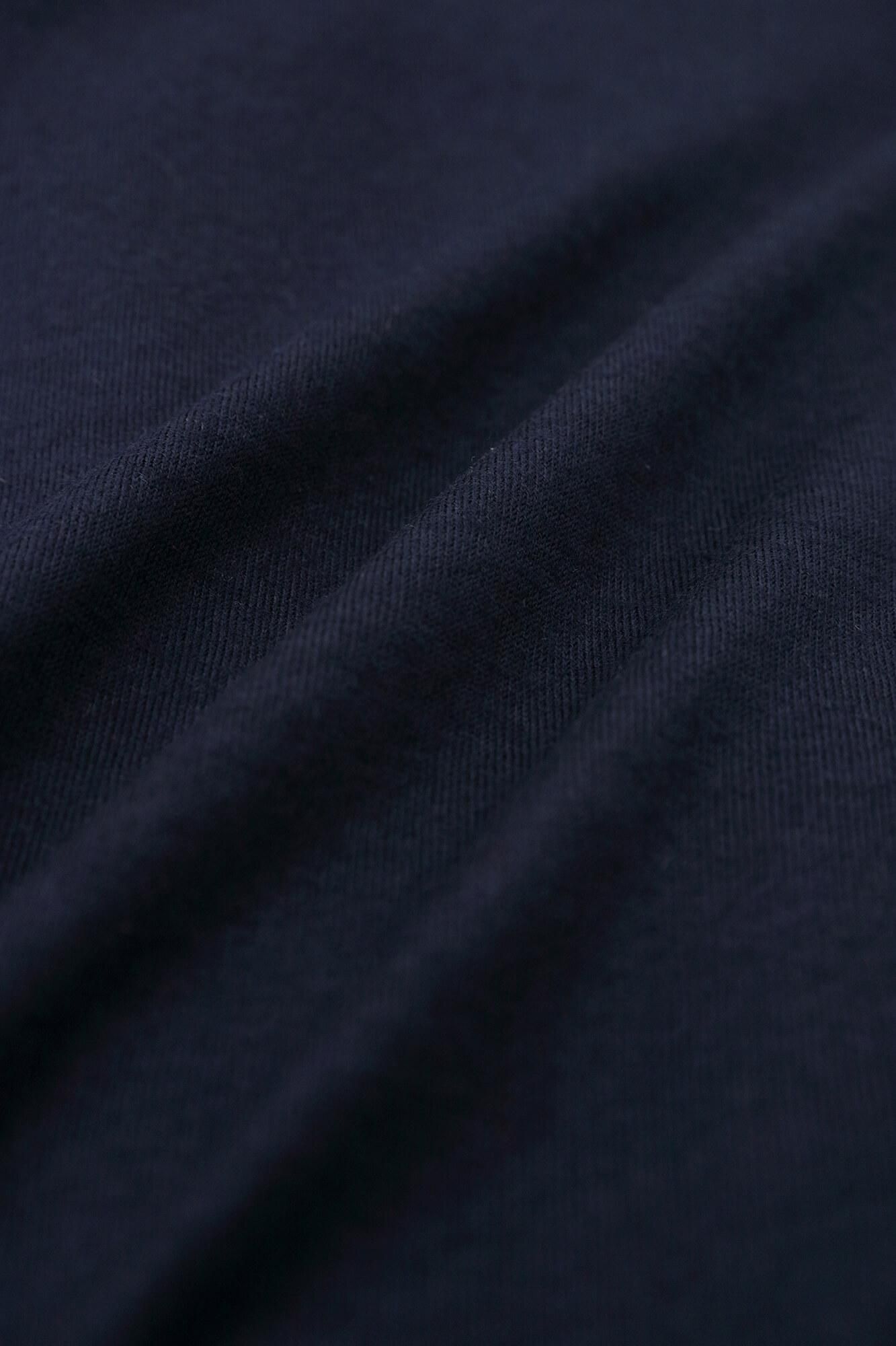 ウォッシャブルウール天竺 衿巻ジバン/深紺(しんこん)