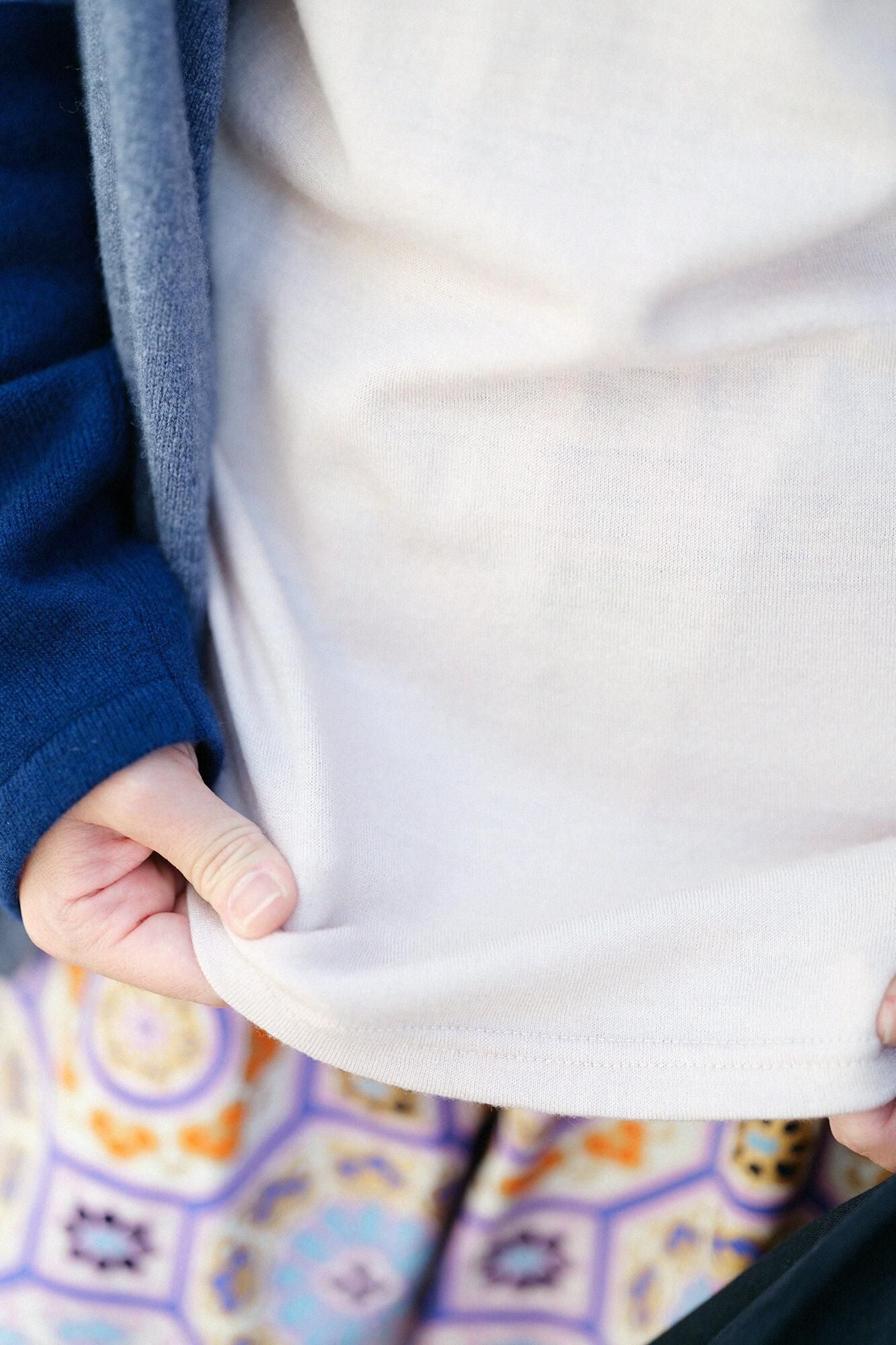 워셔블 울 천축 에리마키지반/벚꽃색