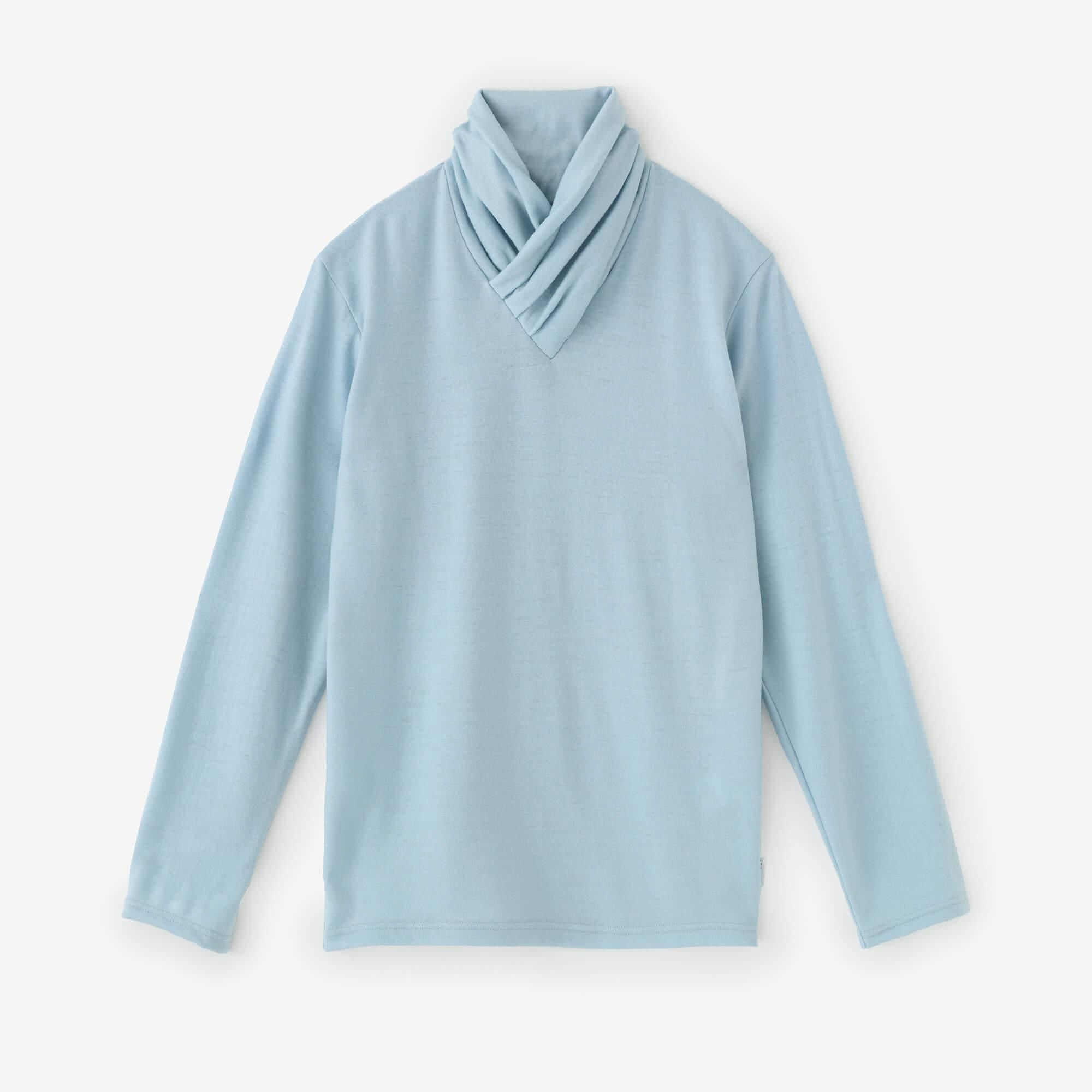 【预订】可水洗羊毛平纹针织领带/天蓝色(*预计11月25日左右发货)