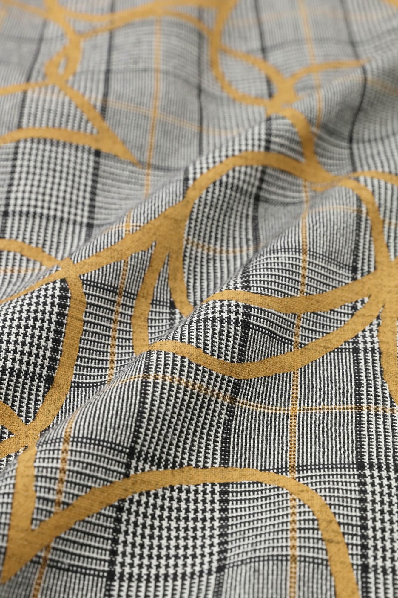 Wool×Linen Blend Check H.N.BIKE One-piece Dress/ Happiness