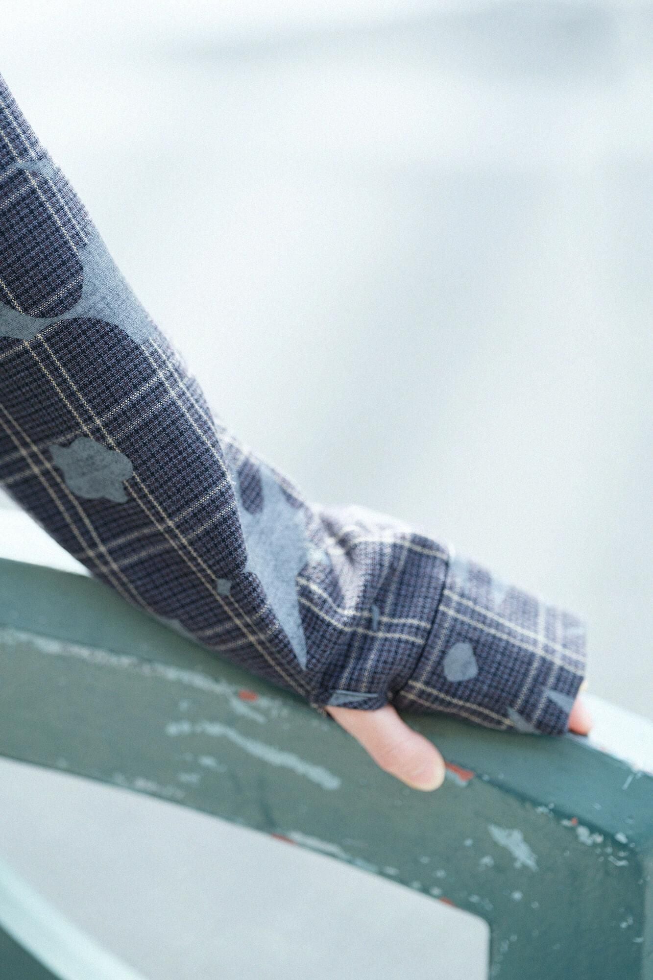 【◯预订】羊毛 x 亚麻混纺格纹 H.N.BIKE One Piece / Easygoing(*预计 12 月 2 日左右发货)