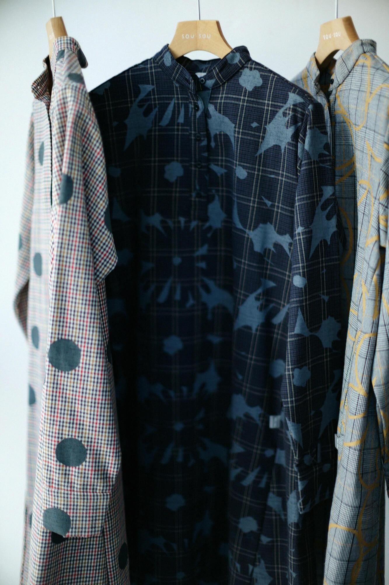 【◯预订】羊毛 x 亚麻混纺格纹 H.N.BIKE One Piece / Easygoing(*预计 12 月 2 日左右发货)