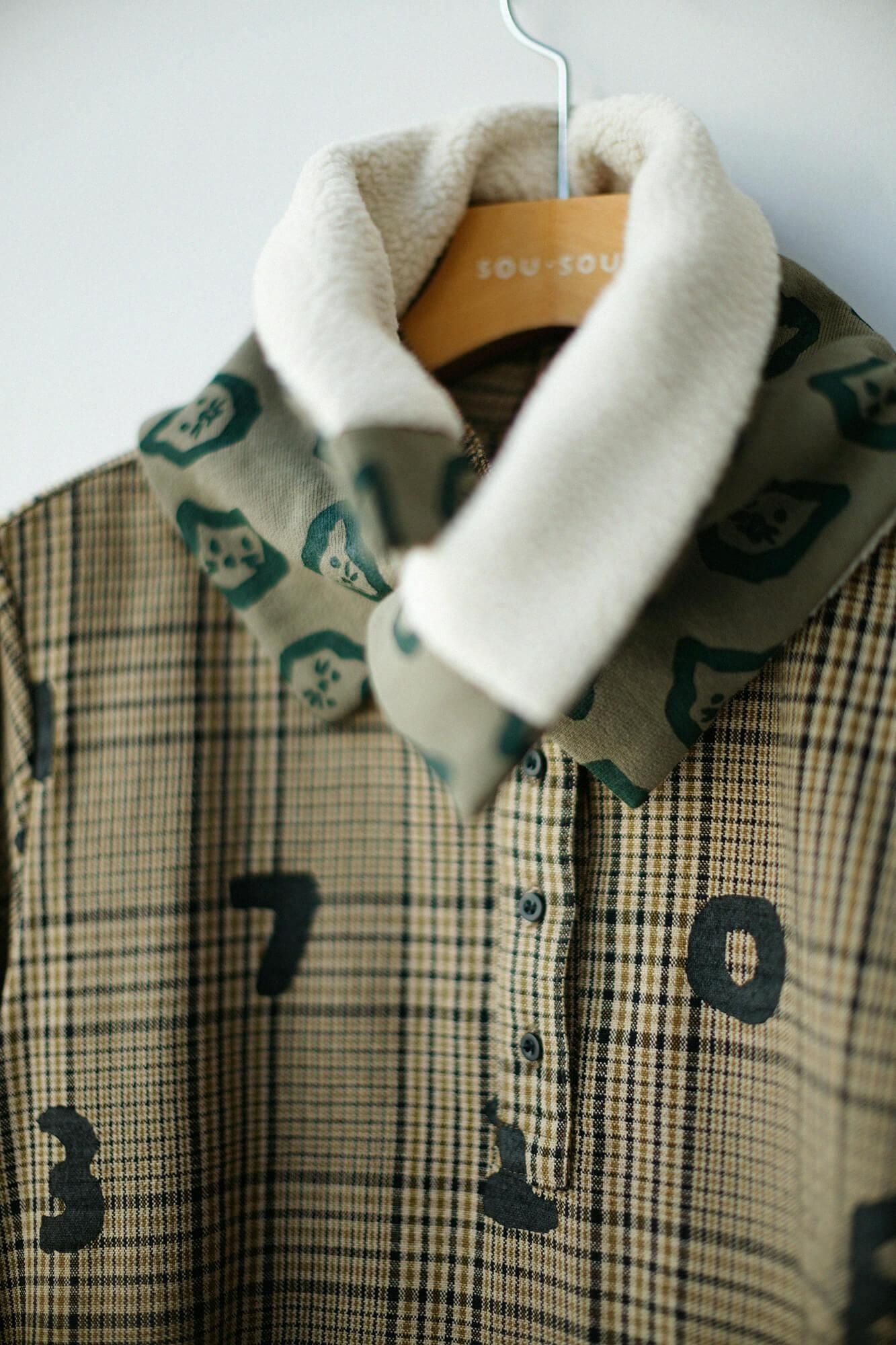 羊毛×麻混紡格紋 H.N.BIKE連身裙 /SO-SU-U