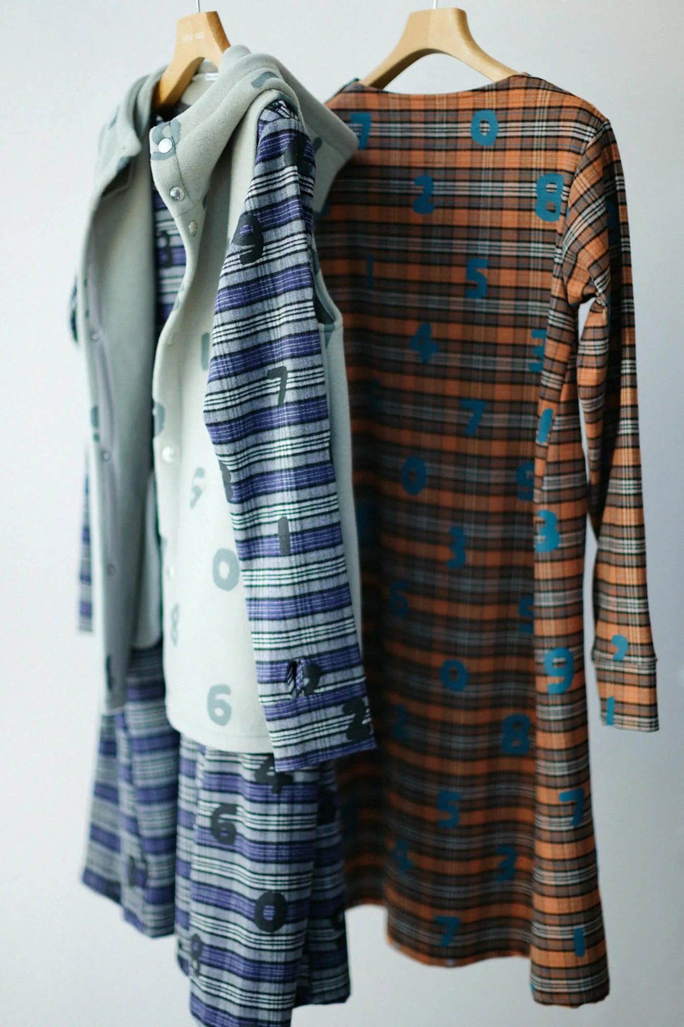 Sarasa(R) Tartan Check BIKE One Piece / SO-SU-U Orange Check