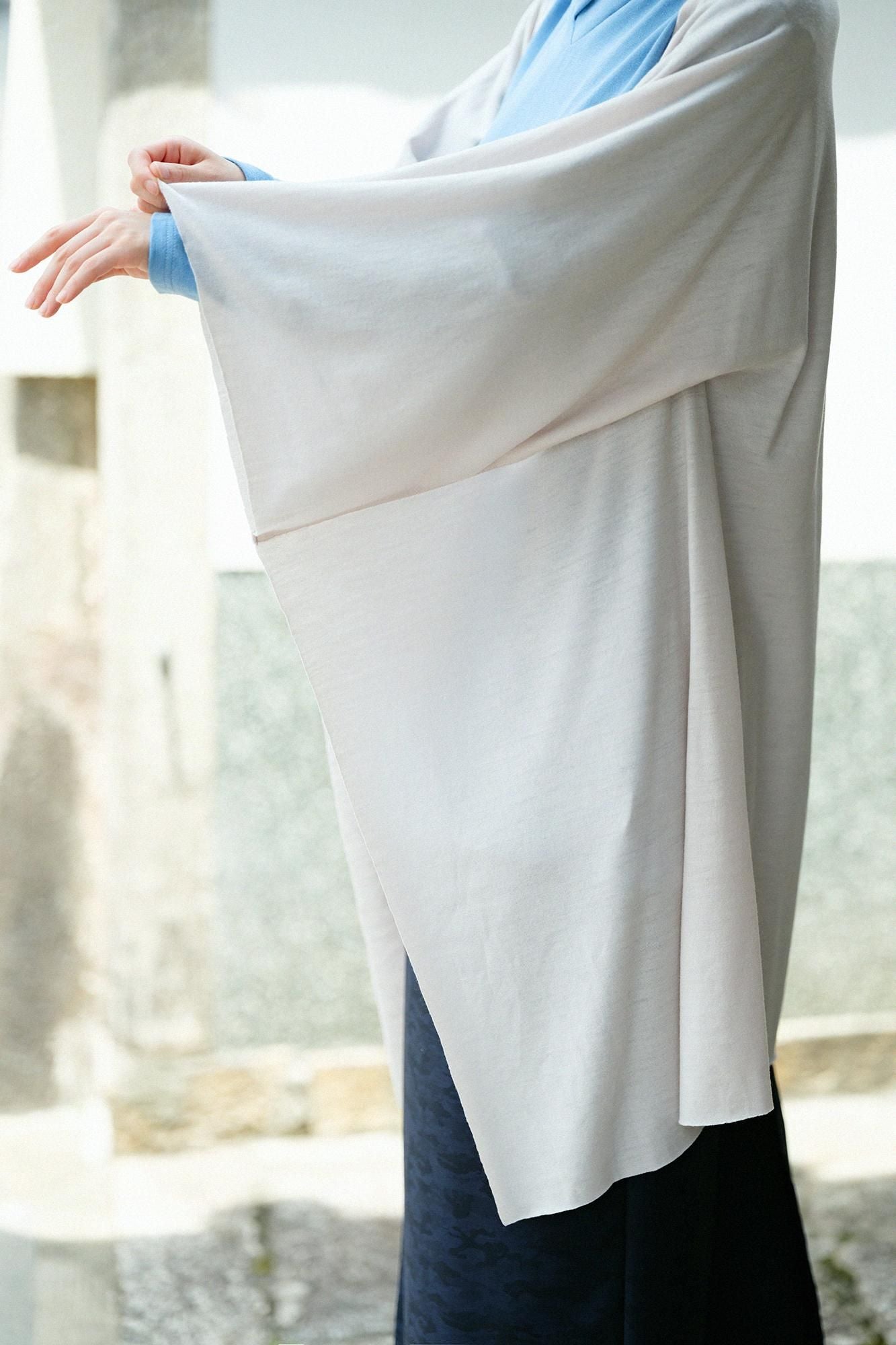 ウォッシャブルウール天竺 むささび/桜鼠(さくらねず)