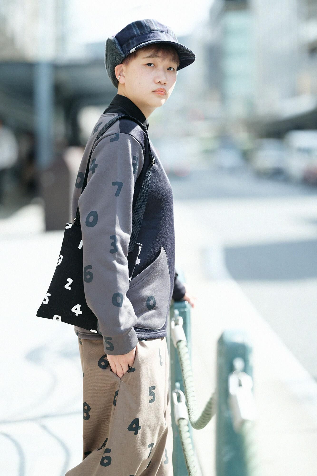 봄버 히트(R) 보트 넥 셔츠/네이비 블랙 xSO-SU-U