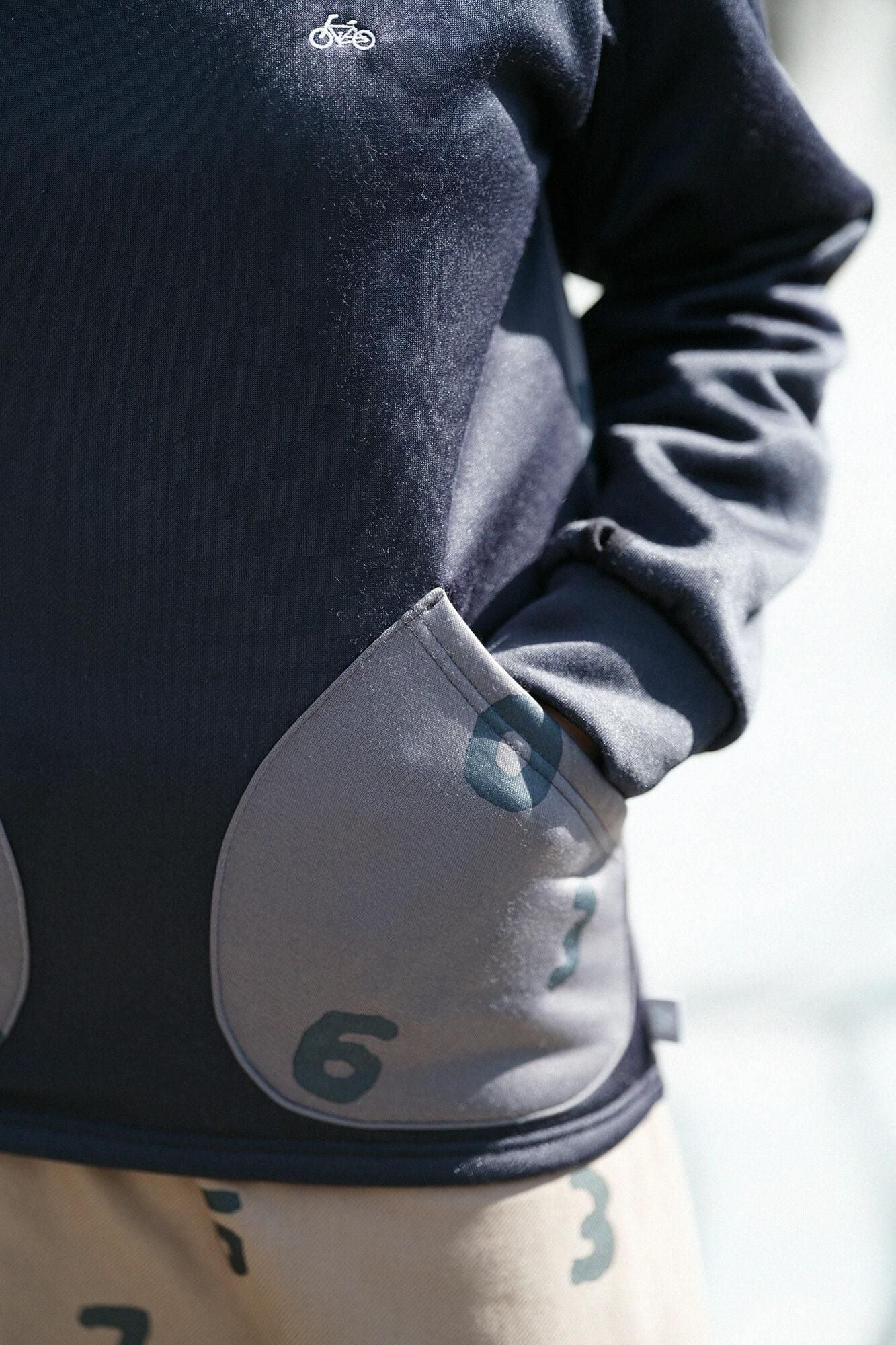 봄버 히트(R) 보트 넥 셔츠/네이비 블랙 xSO-SU-U