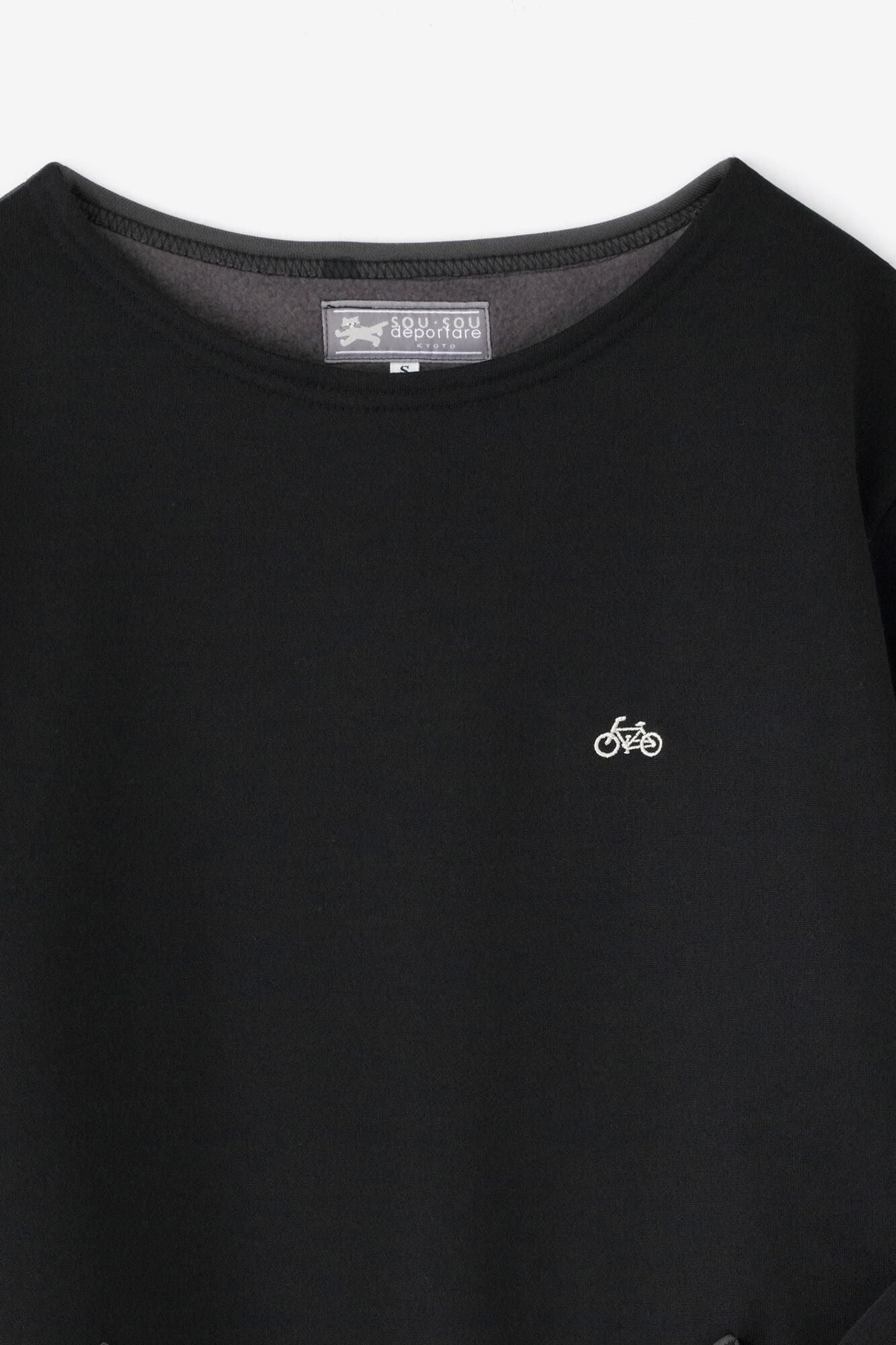 봄버 히트(R) 보트 넥 셔츠/네이비 블랙 xSO-SU-U