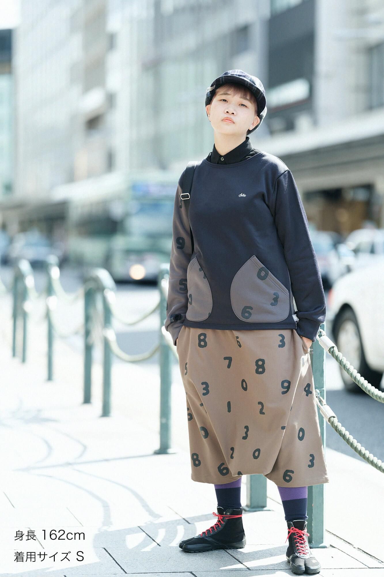 봄버 히트(R) 보트 넥 셔츠/네이비 블랙 xSO-SU-U