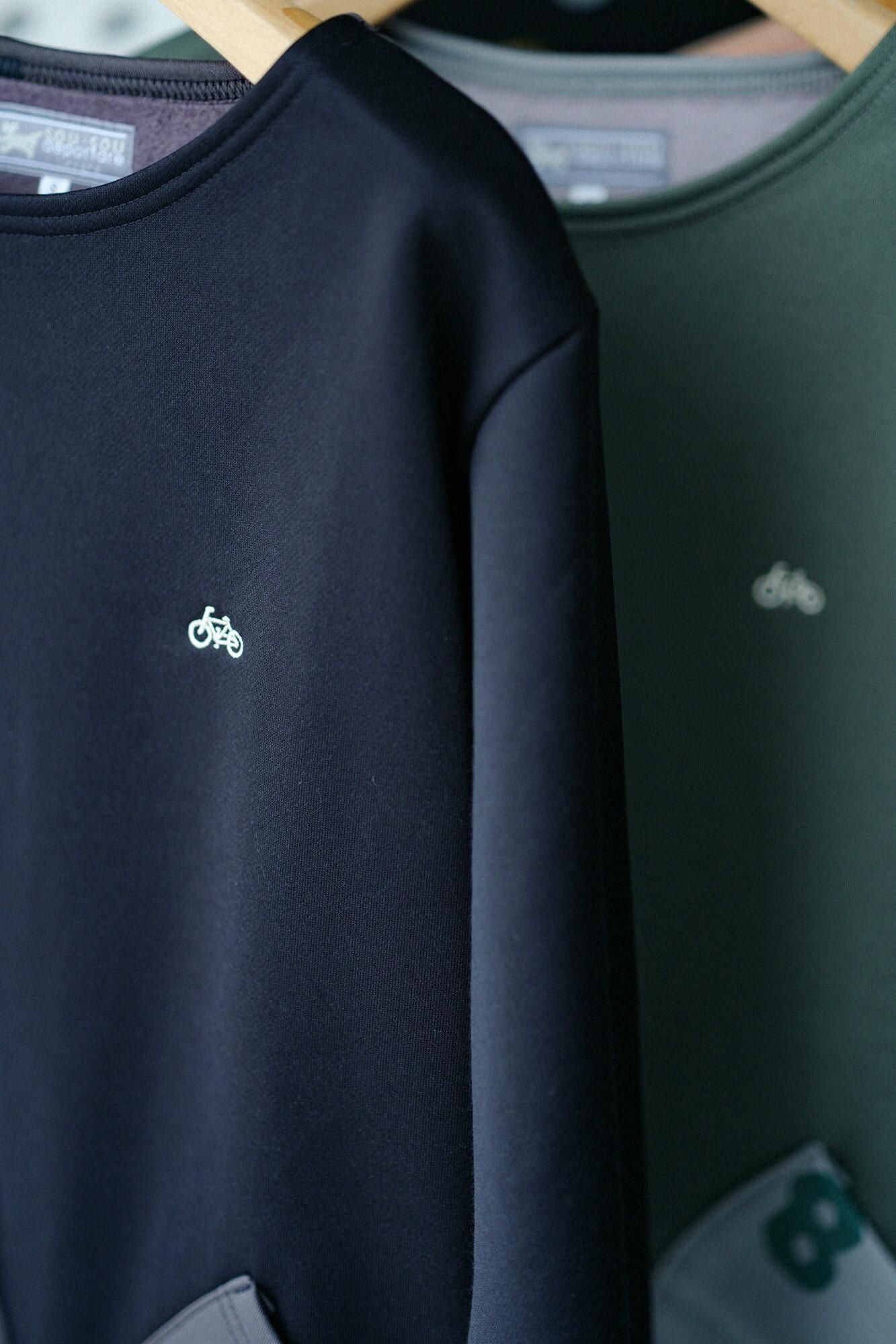 봄버 히트(R) 보트 넥 셔츠/네이비 블랙 xSO-SU-U