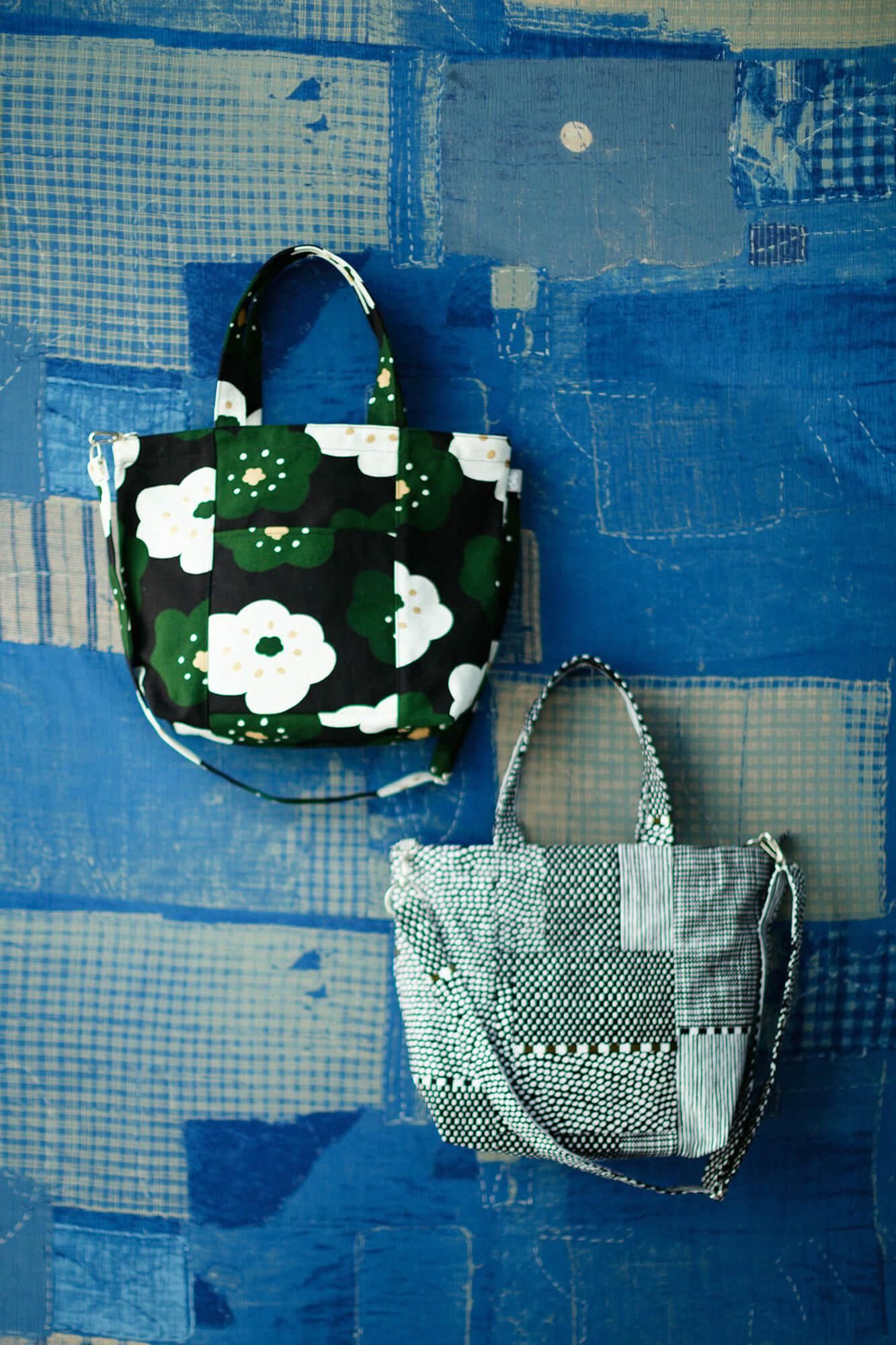 2WAY BIKE トート/ほほえみ 濡羽色(ぬればいろ)