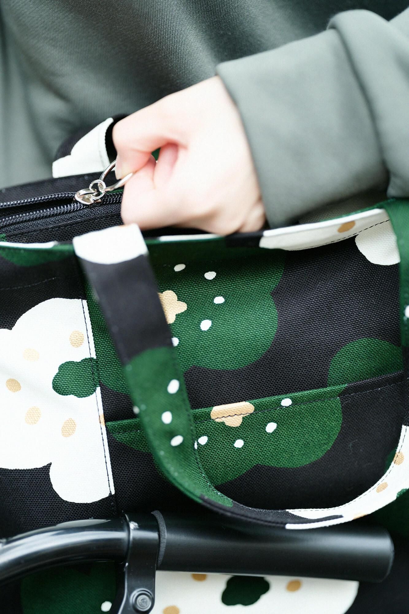 2WAY BIKE トート/ほほえみ 濡羽色(ぬればいろ)