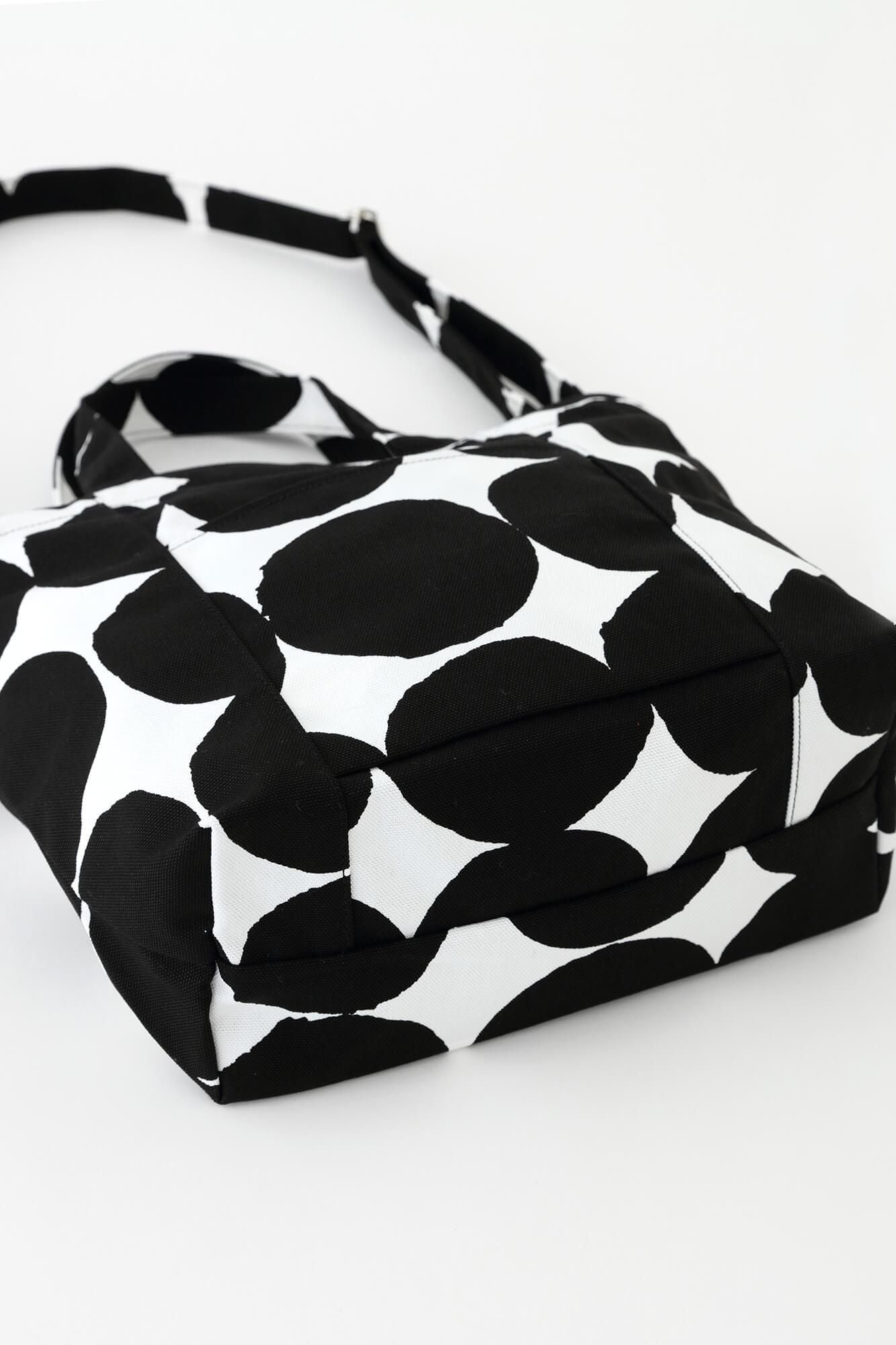 2WAY BIKE トート/おはじき大 濡羽色(ぬればいろ)×つくも