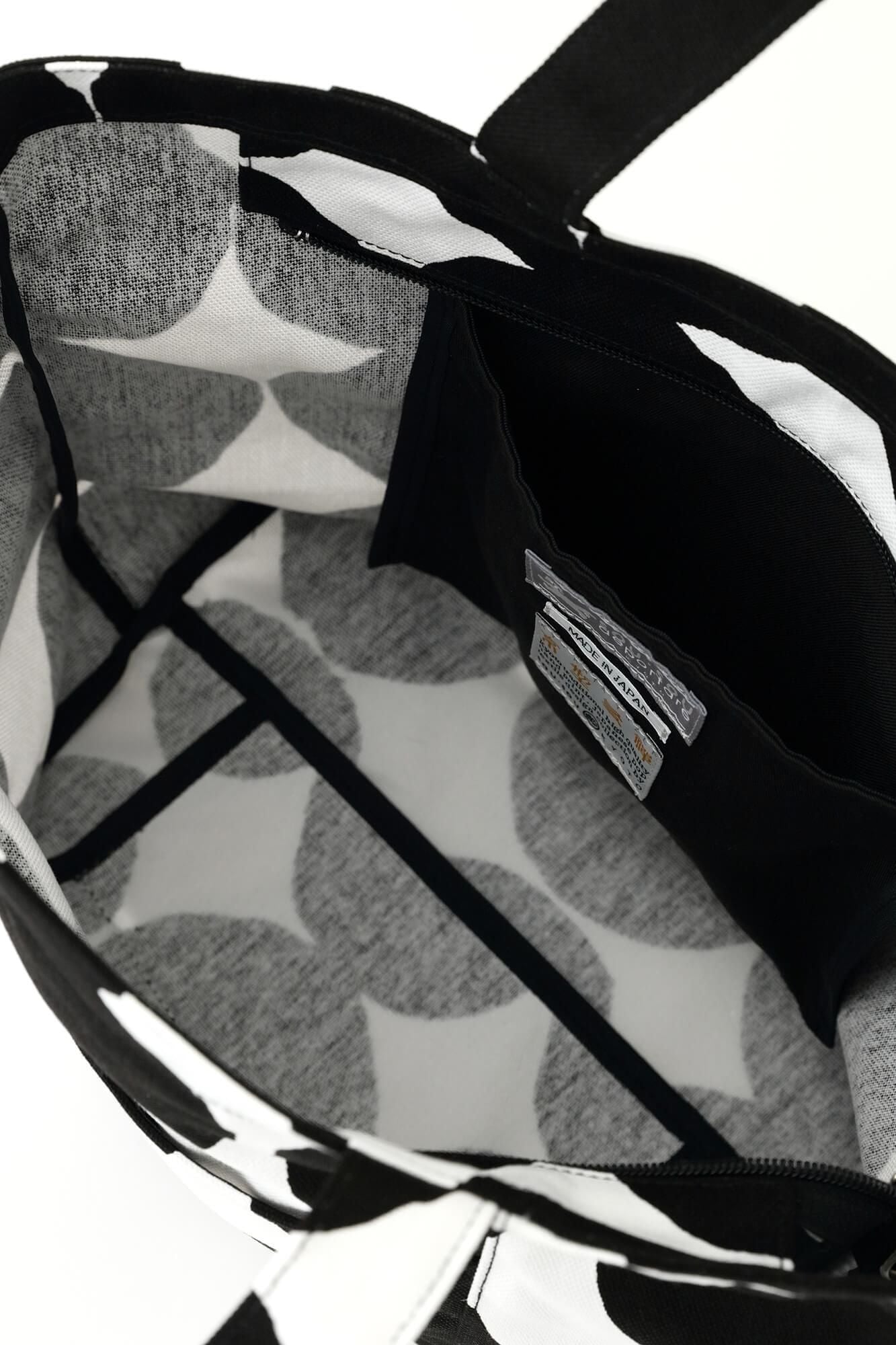 2WAY BIKE トート/おはじき大 濡羽色(ぬればいろ)×つくも