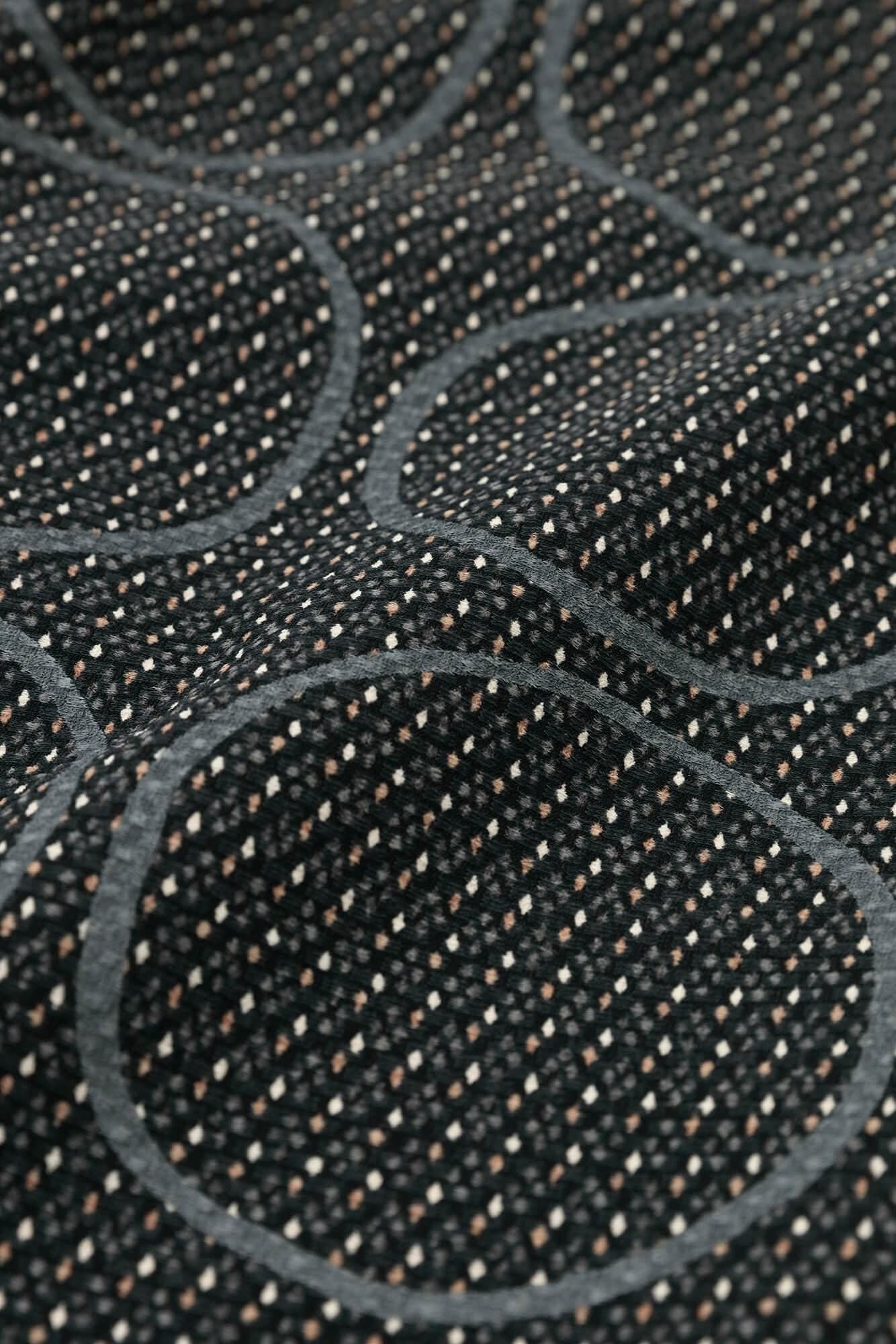 緹花 針織 菱小紋 窄版細腿褲/排圈圈