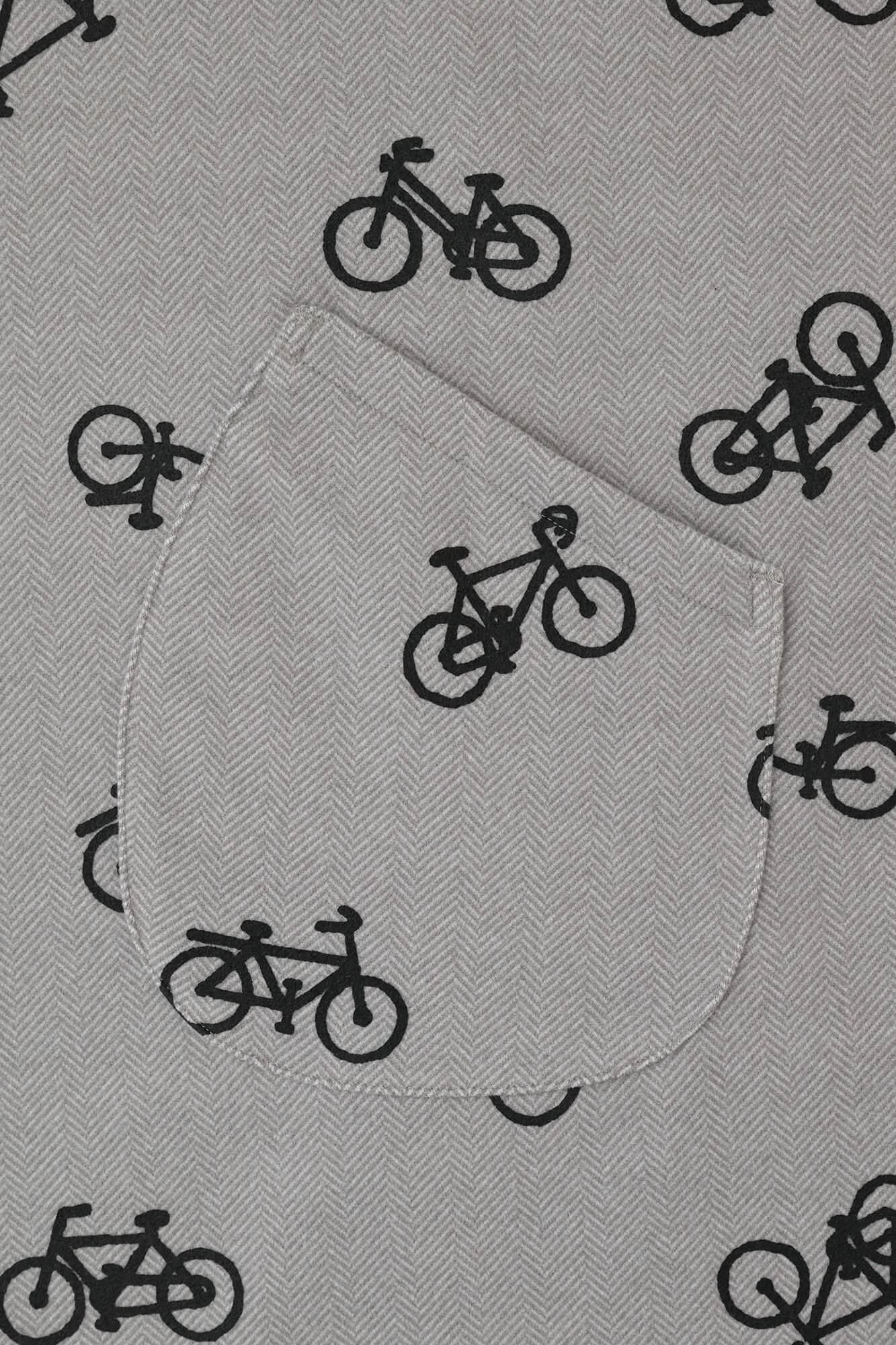 【◯预购】人字形织缇花针织BIKE斗篷/单车处处和留白银灰色(※预计于12月2日左右发货)