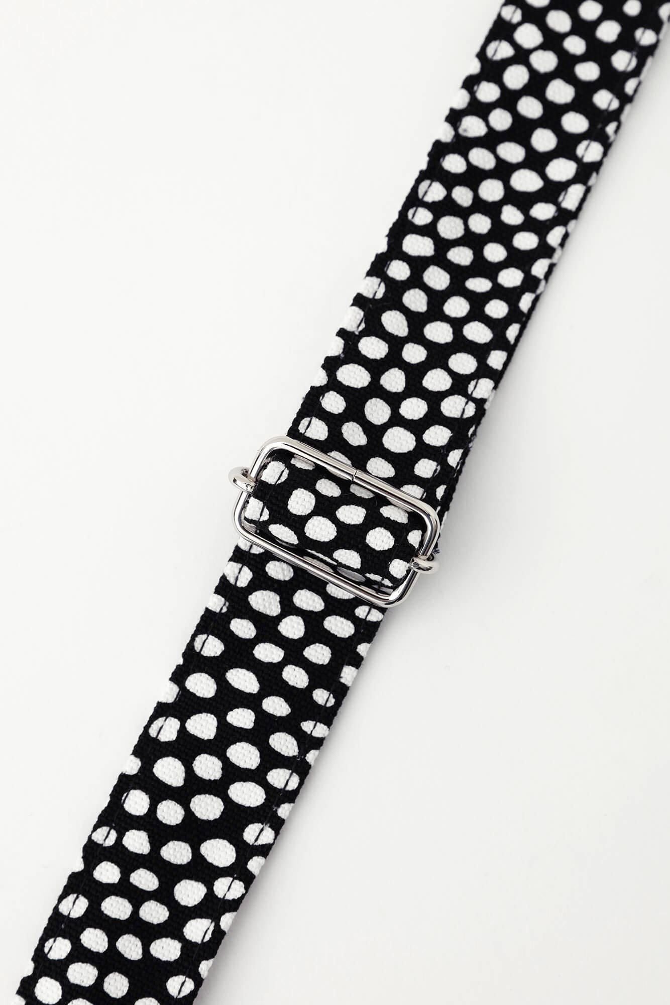 2WAY BIKE Tote / Lines and Dots Ink Black